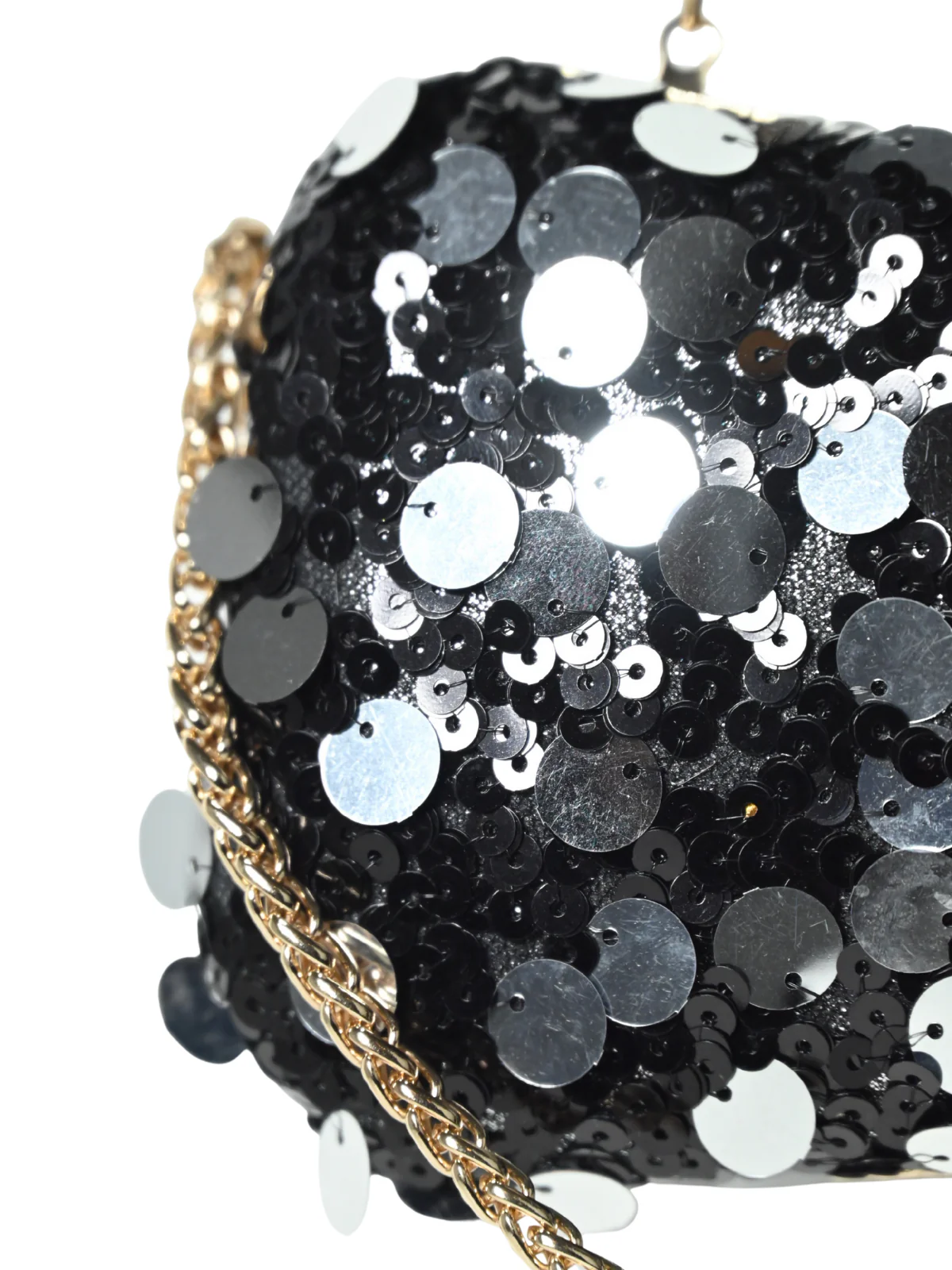 Odette Black Jute Embellished Clutch For Women - Image 6