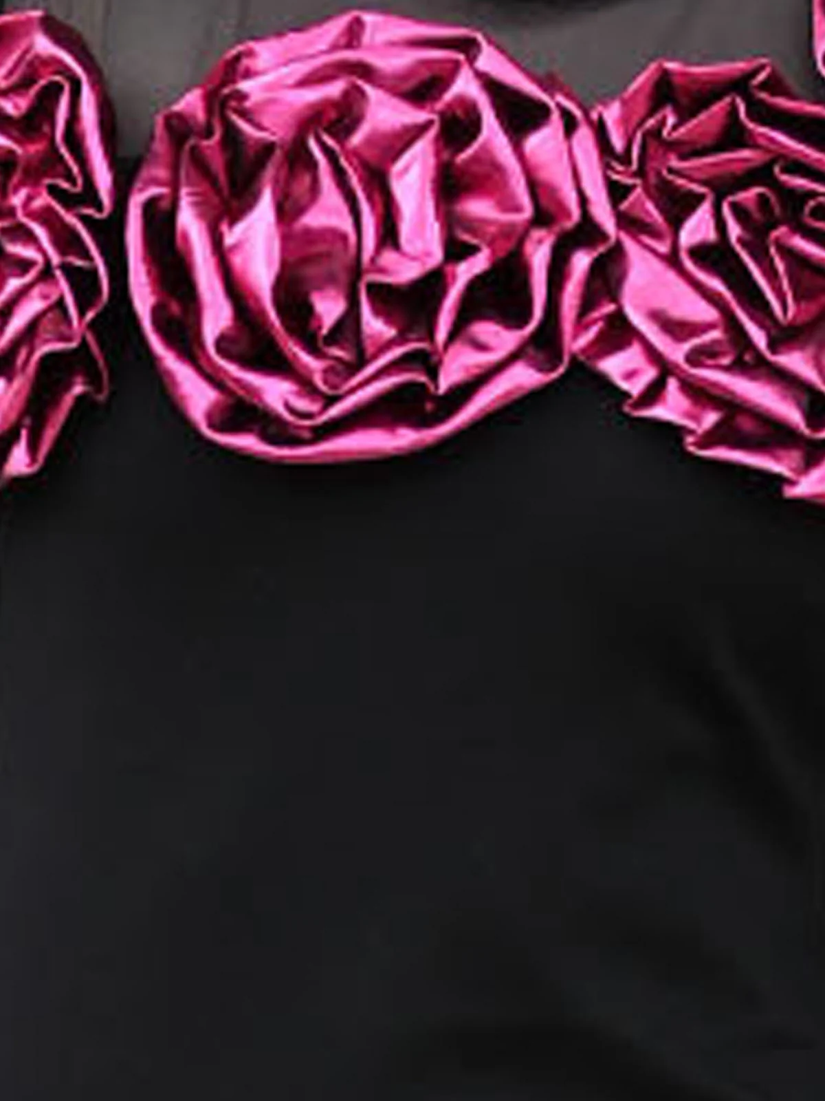 Odette Black Lycra Solid Dress For Women - Image 6