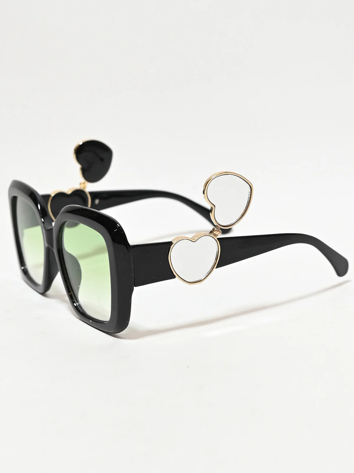 Odette Black PC Material Solid Sunglasses For Women - Image 6