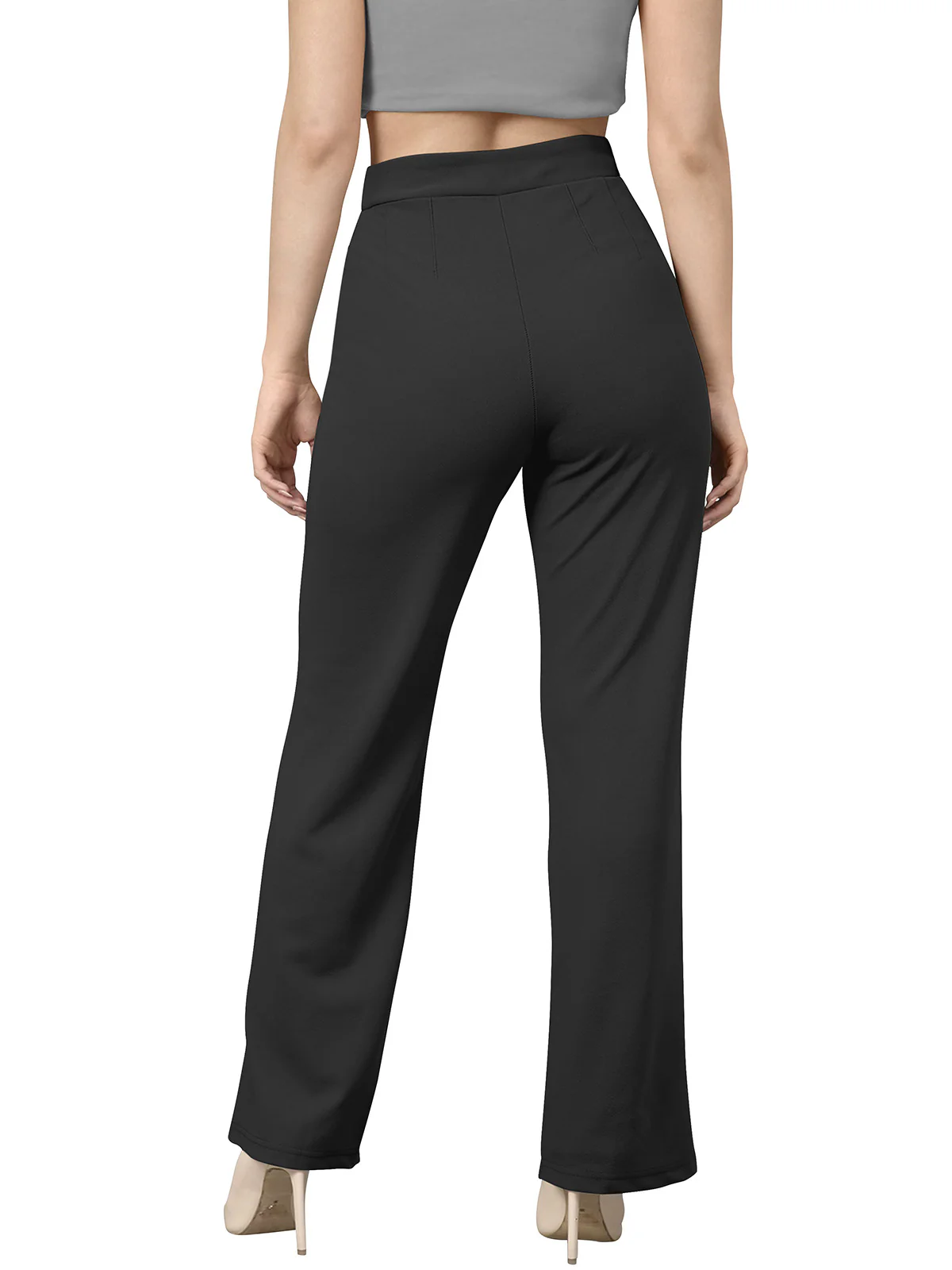 Odette Black Polyester Trouser For Women - Image 5