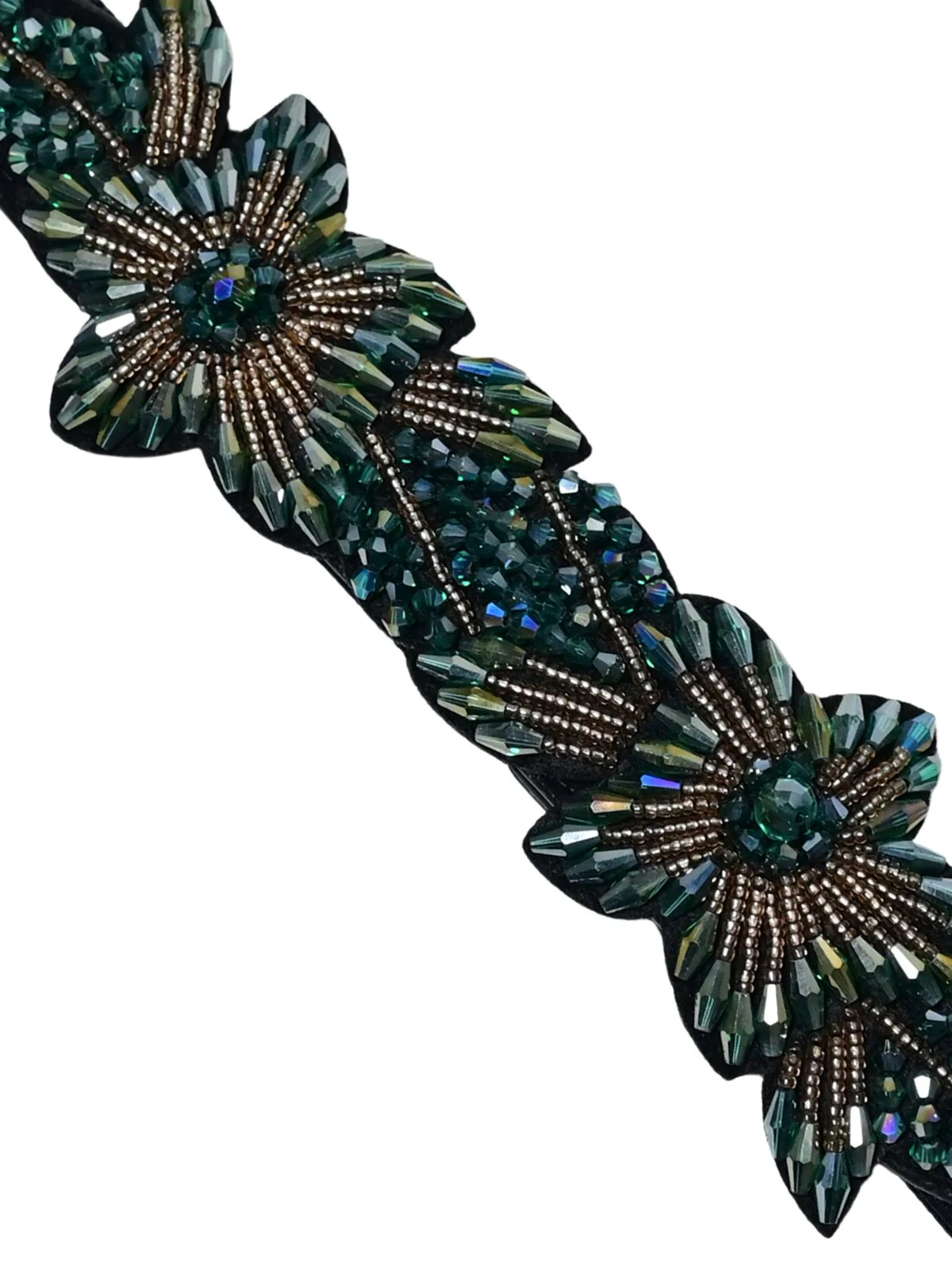 Odette Black PU Embellished Belt For Women - Image 3