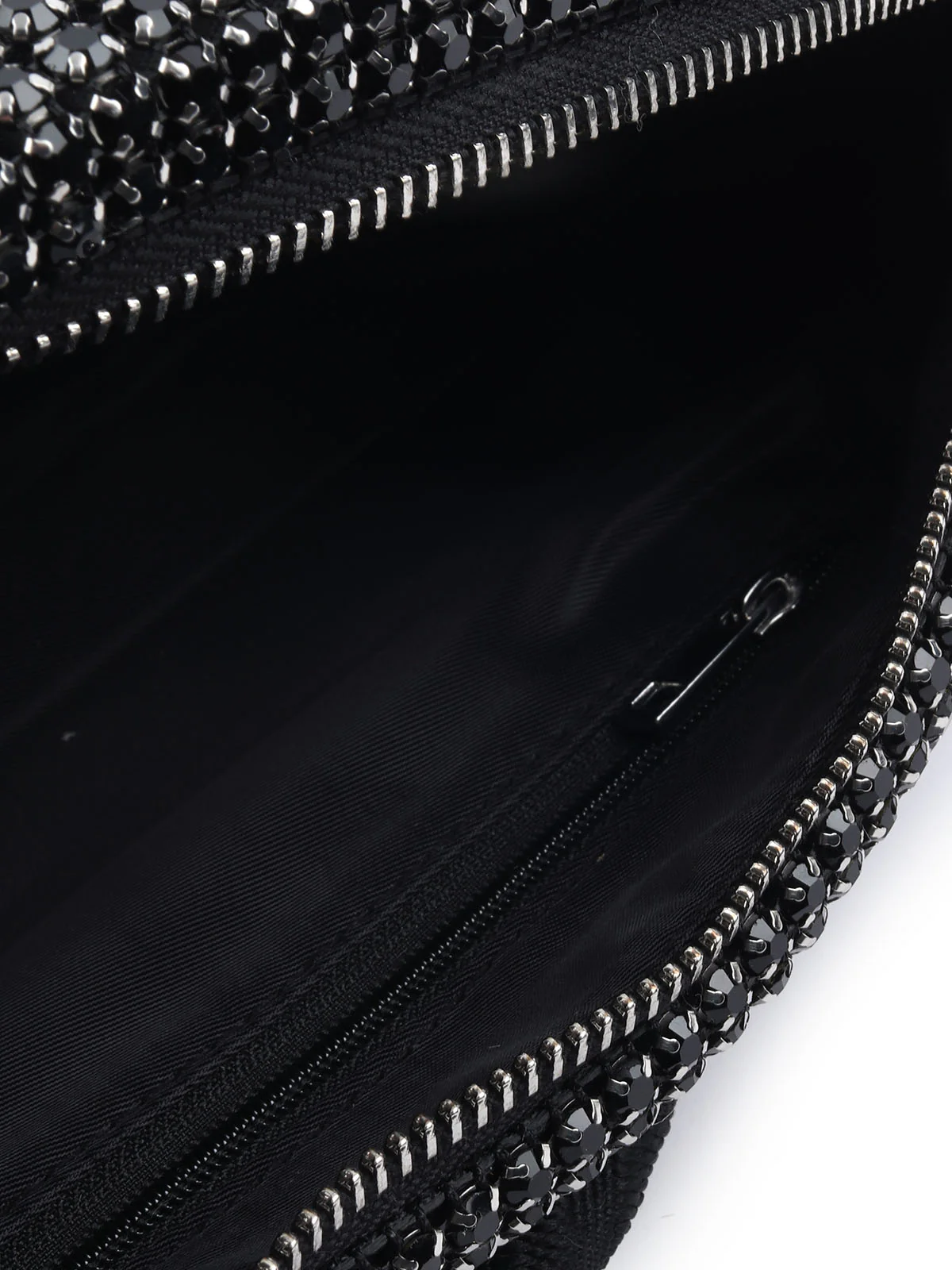 Odette Black PU Embellished Clutch For Women - Image 7