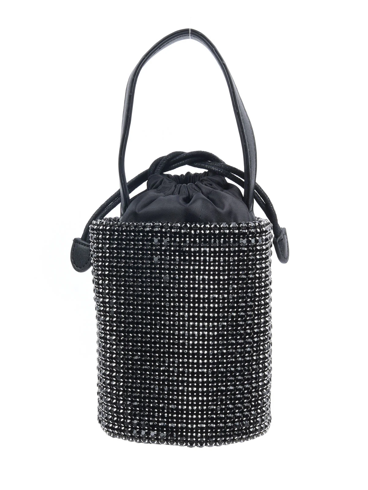 Odette Black PU Embellished Potli For Women - Image 5