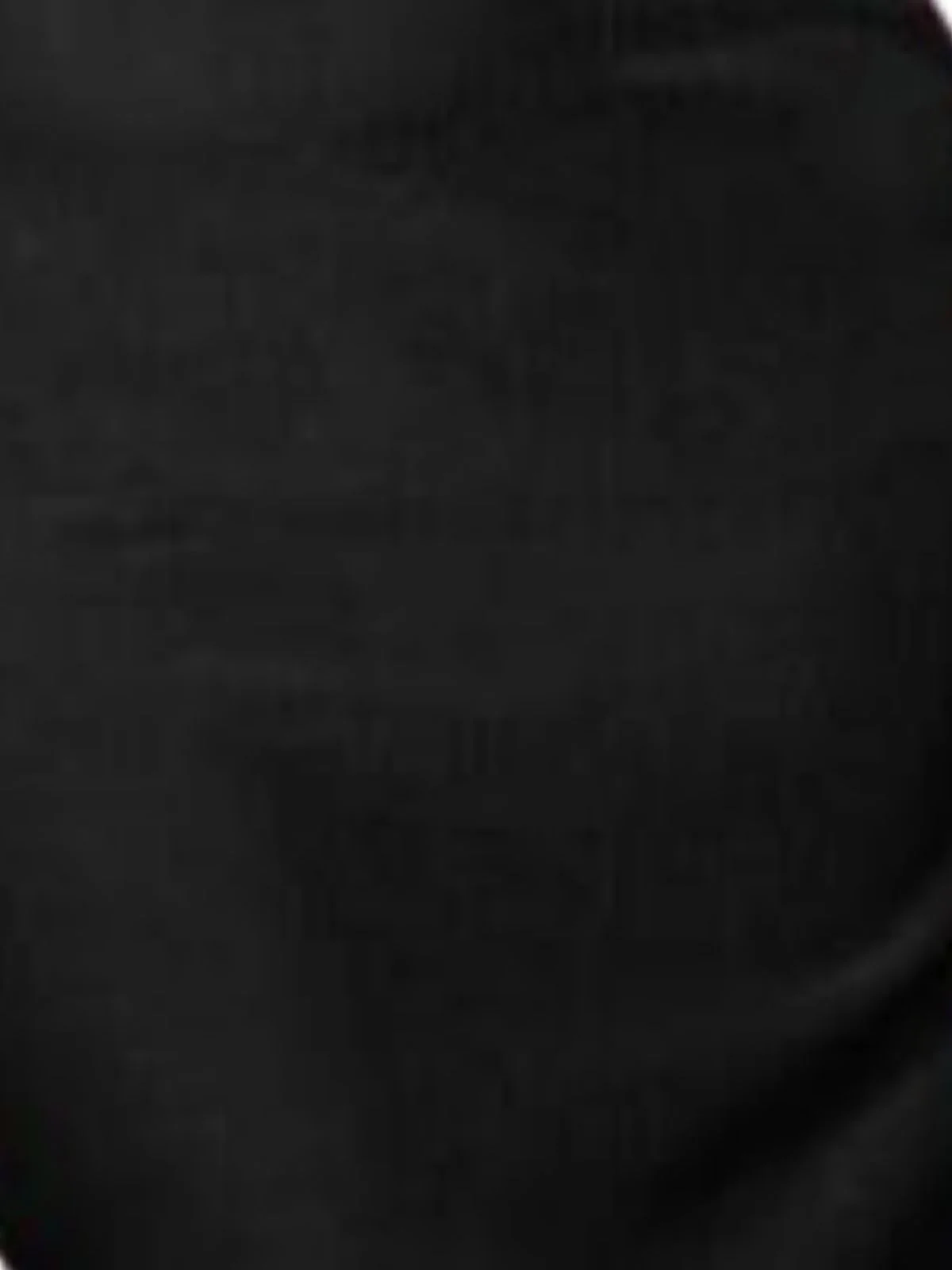 Odette Black Ribbed Knit Solid Dresses For Women - Image 4
