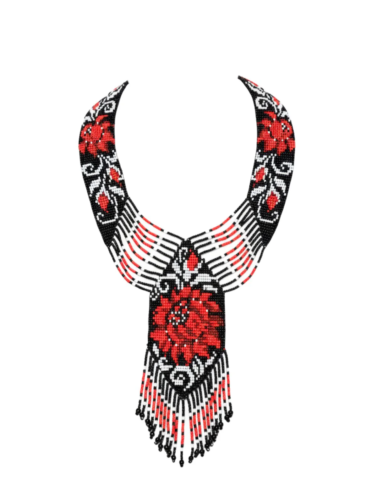 Odette Black Thread Beaded Jewellery Set For Women - Image 4