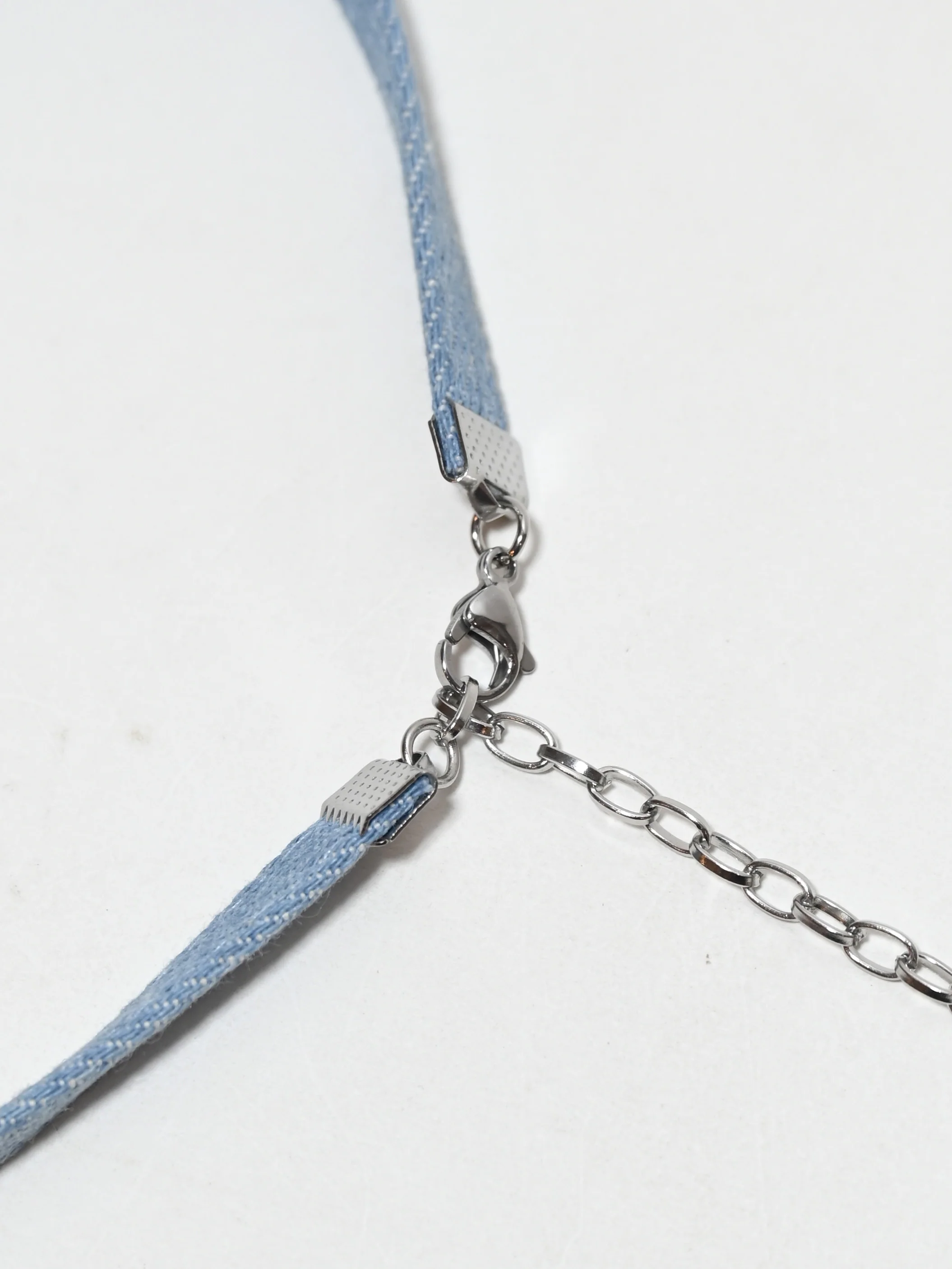 Odette Blue Denim Pearl Neckpiece For Women - Image 5