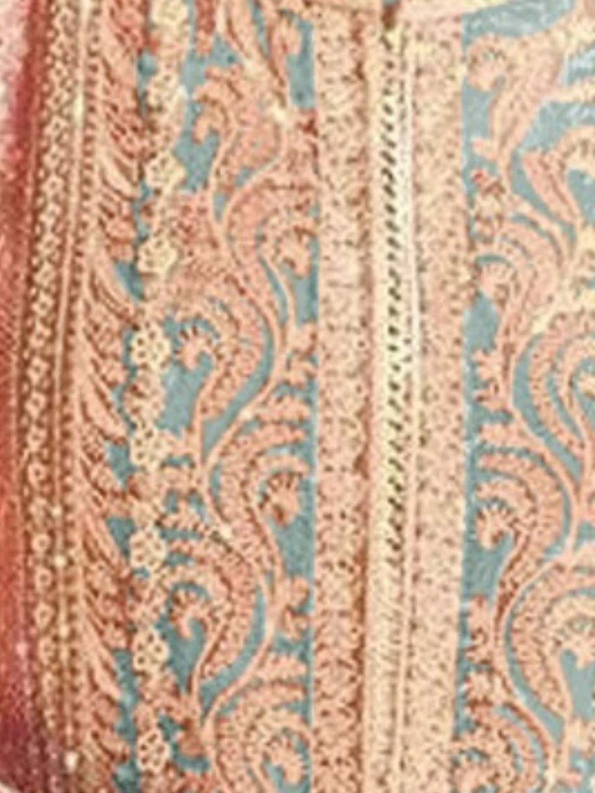 Odette Blue Georgette Embroidered Semi-Stitched Kurta Set For Women - Image 3
