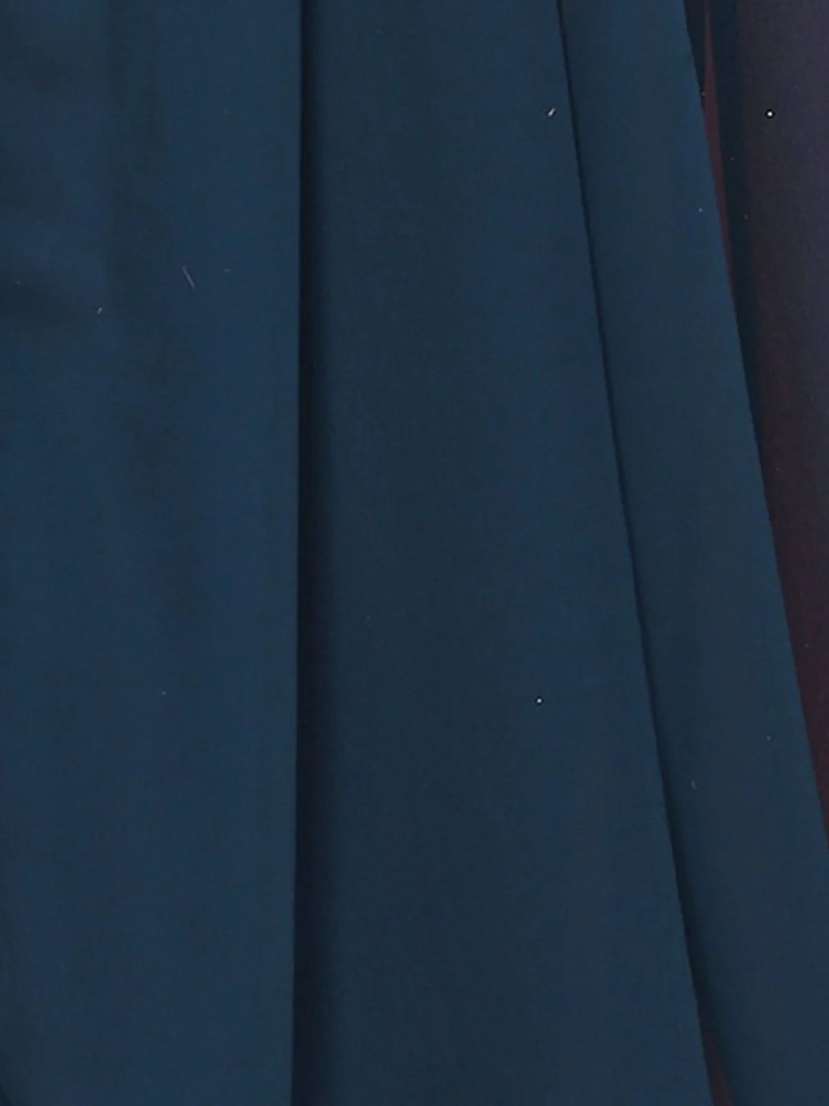 Odette Blue Georgette Plain Saree With Unstitched Blouse For Women - Image 6