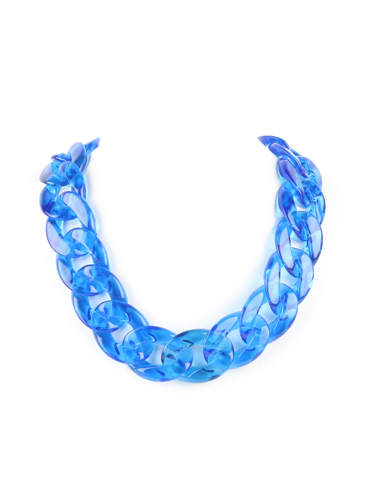 Odette Blue Links Choker Neckpiece For Women