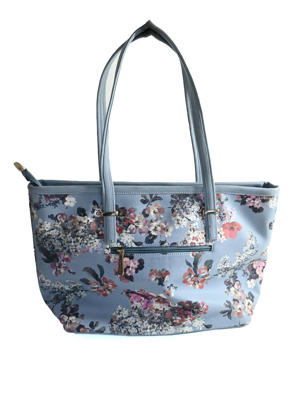 Odette Blue PU Printed Tote Bag For Women - Image 4