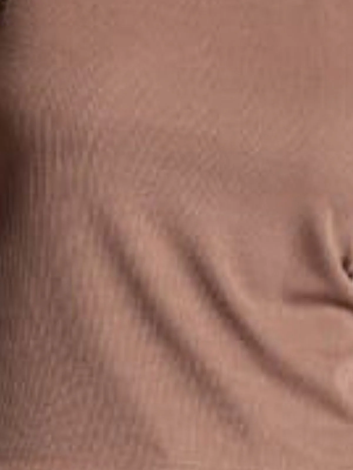 Odette Brown Knited Solid Top For Women - Image 4
