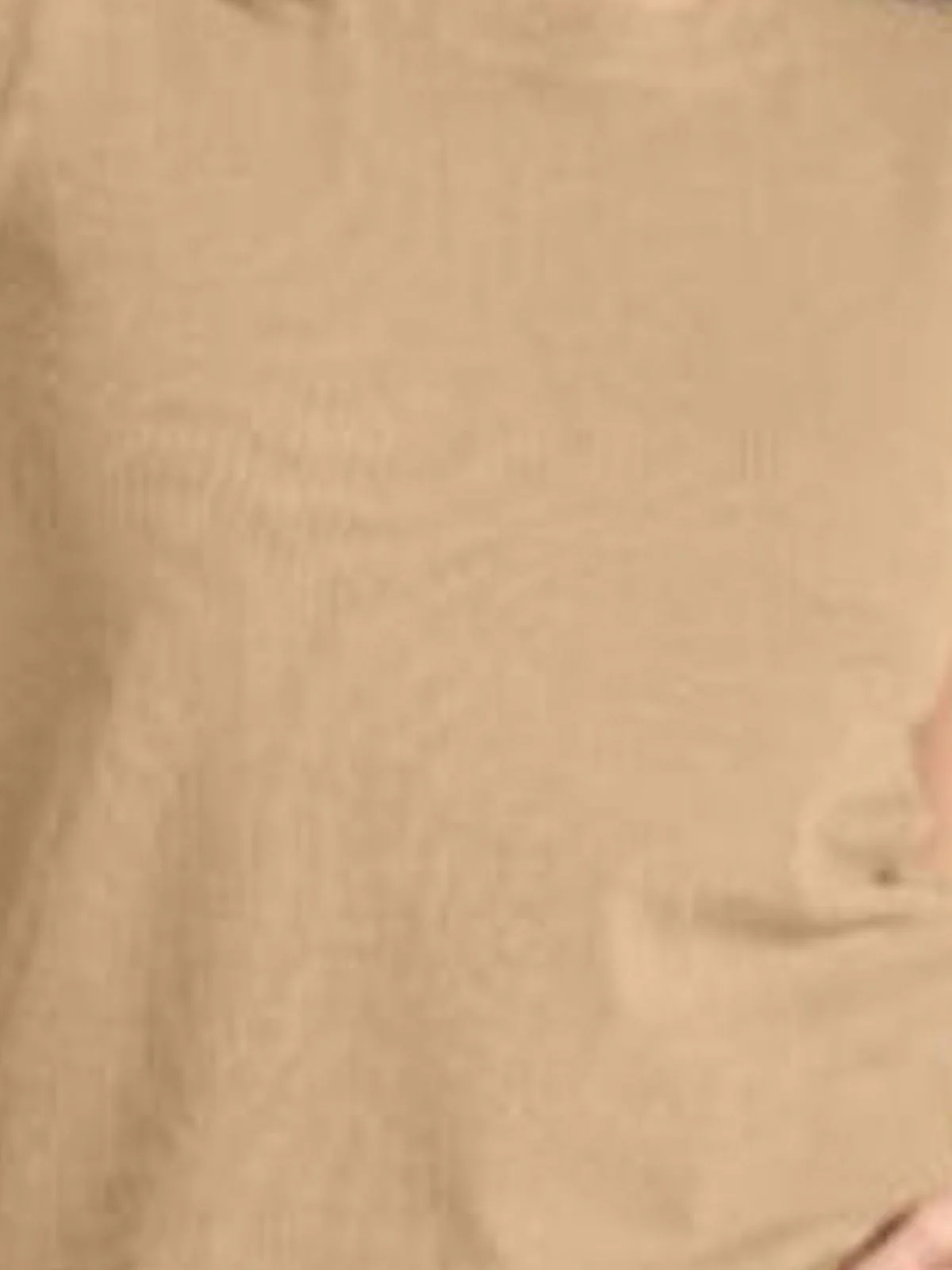 Odette Cream Knited Solid Top For Women - Image 4