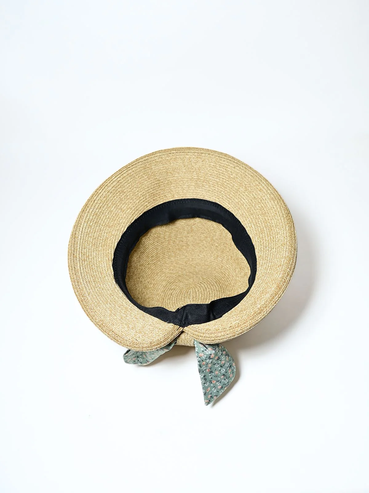 Odette Dark Beige Raffia Woven Texture Hat For Women - Image 4