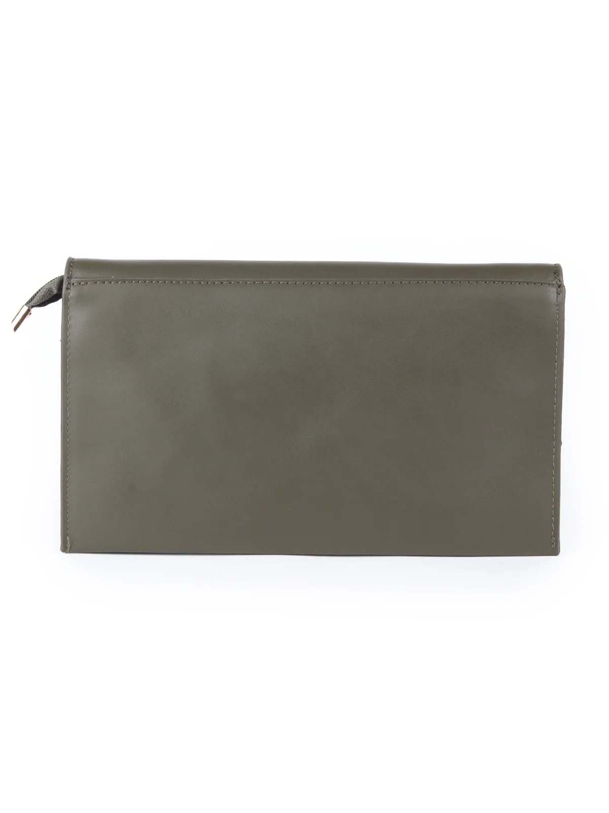 Odette Dark Brown Patterned Clutch Bag For Women - Image 5