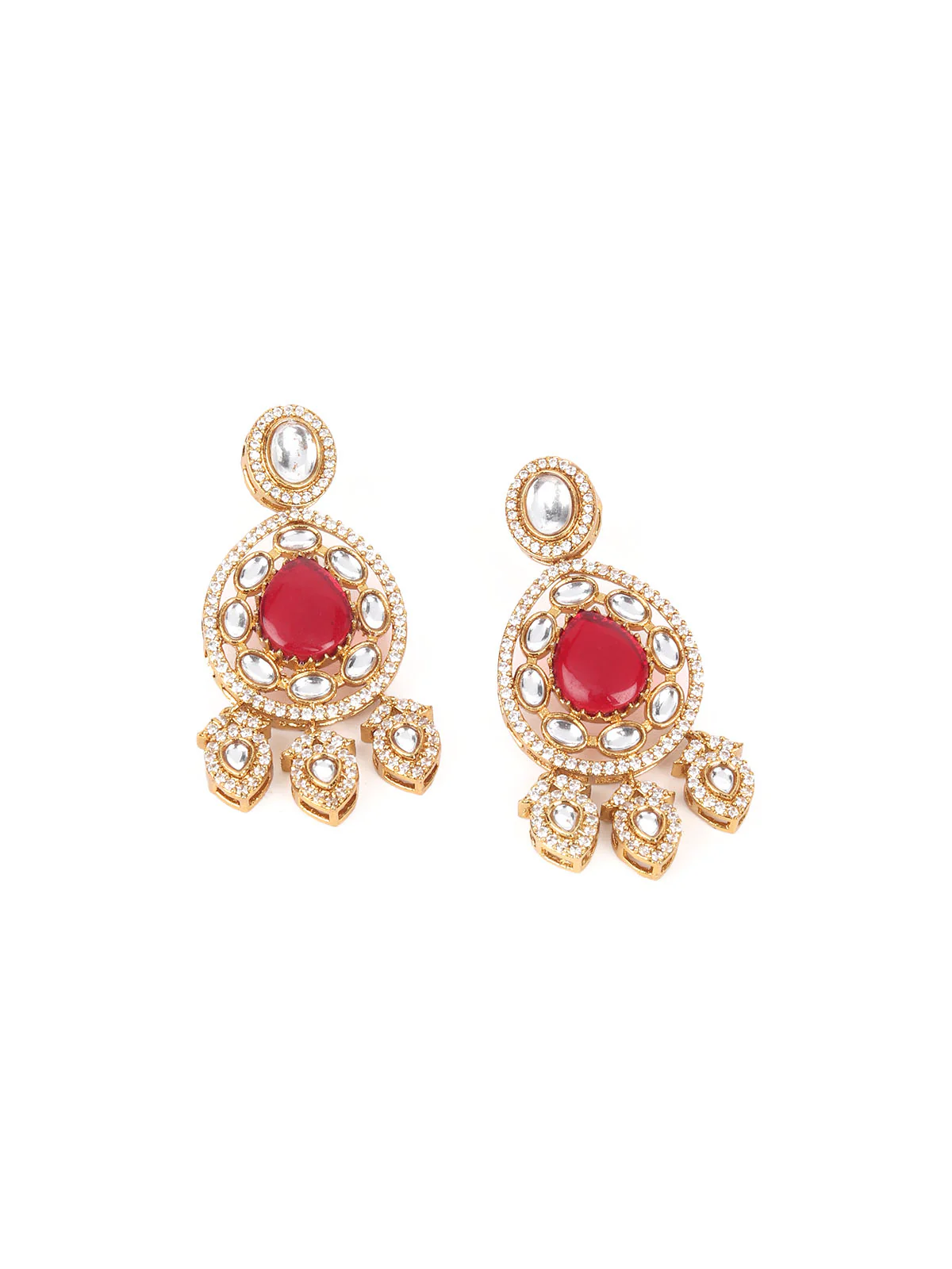 Odette Gold Choker Bridal Neck Piece Set For Women - Image 5