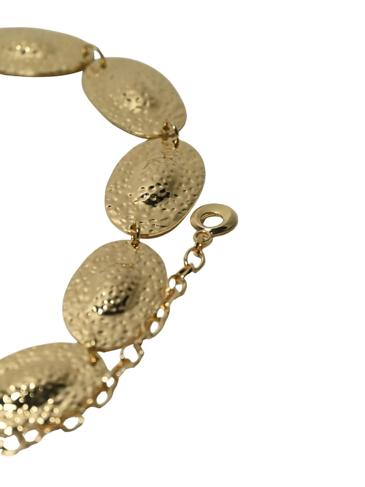 Odette Golden Alloy Solid Belt For Women - Image 6
