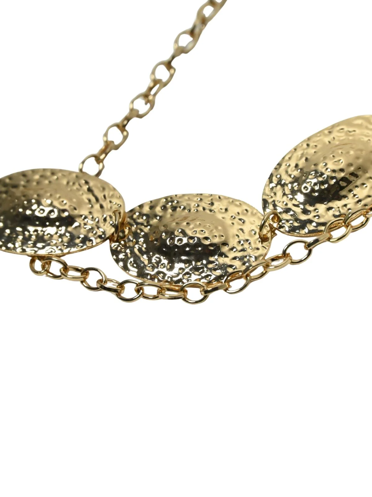 Odette Golden Alloy Solid Belt For Women - Image 7