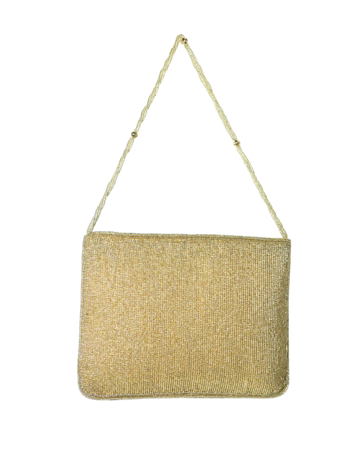 Odette Golden Jute Embellished Clutch For Women - Image 5