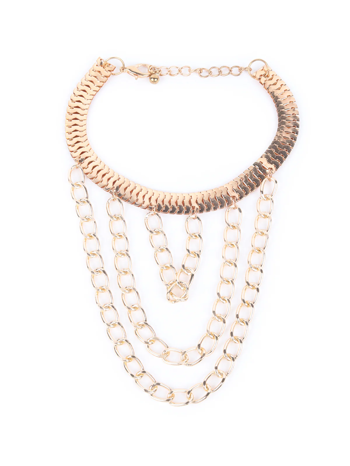 Odette Golden Layered Ankle Chain For Women - Image 2