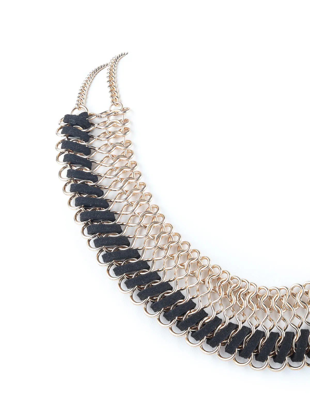 Odette Golden Metal Western Choker Neckpiece For Women - Image 3