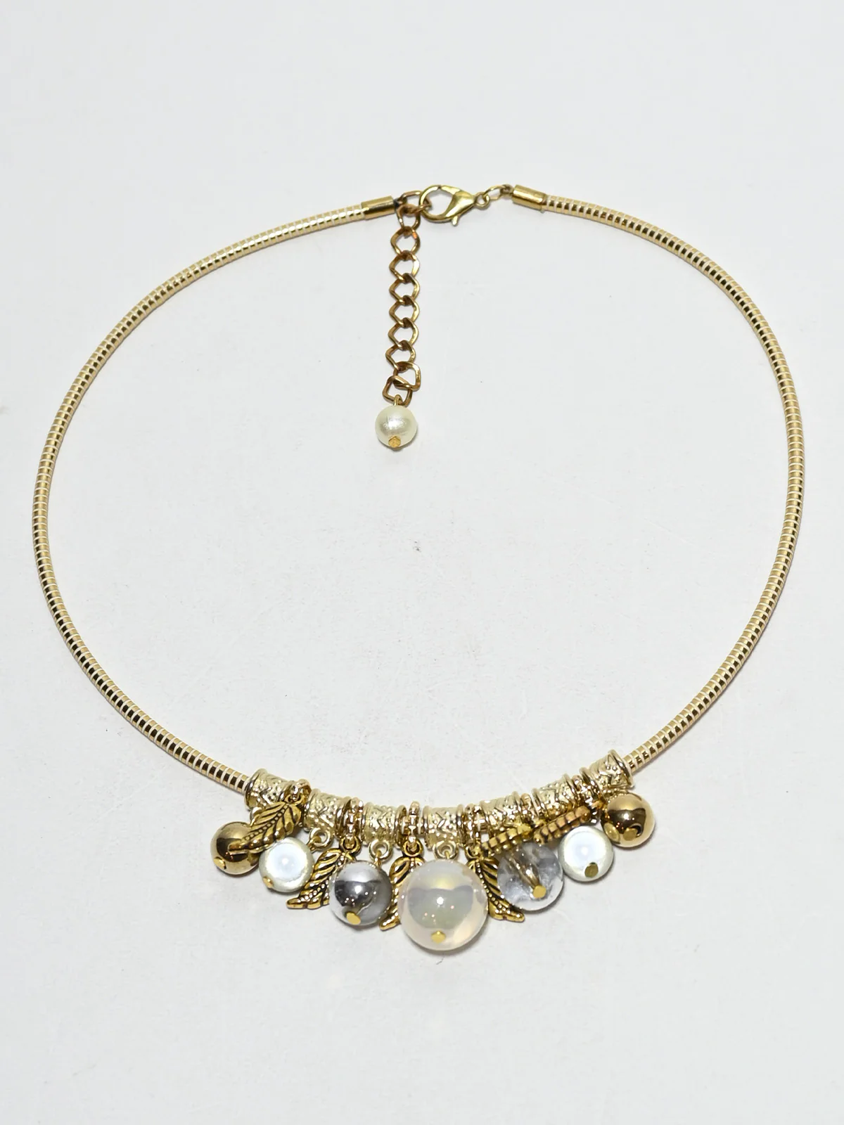 Odette Golden PU Embellished Jewellery Set For Women - Image 3