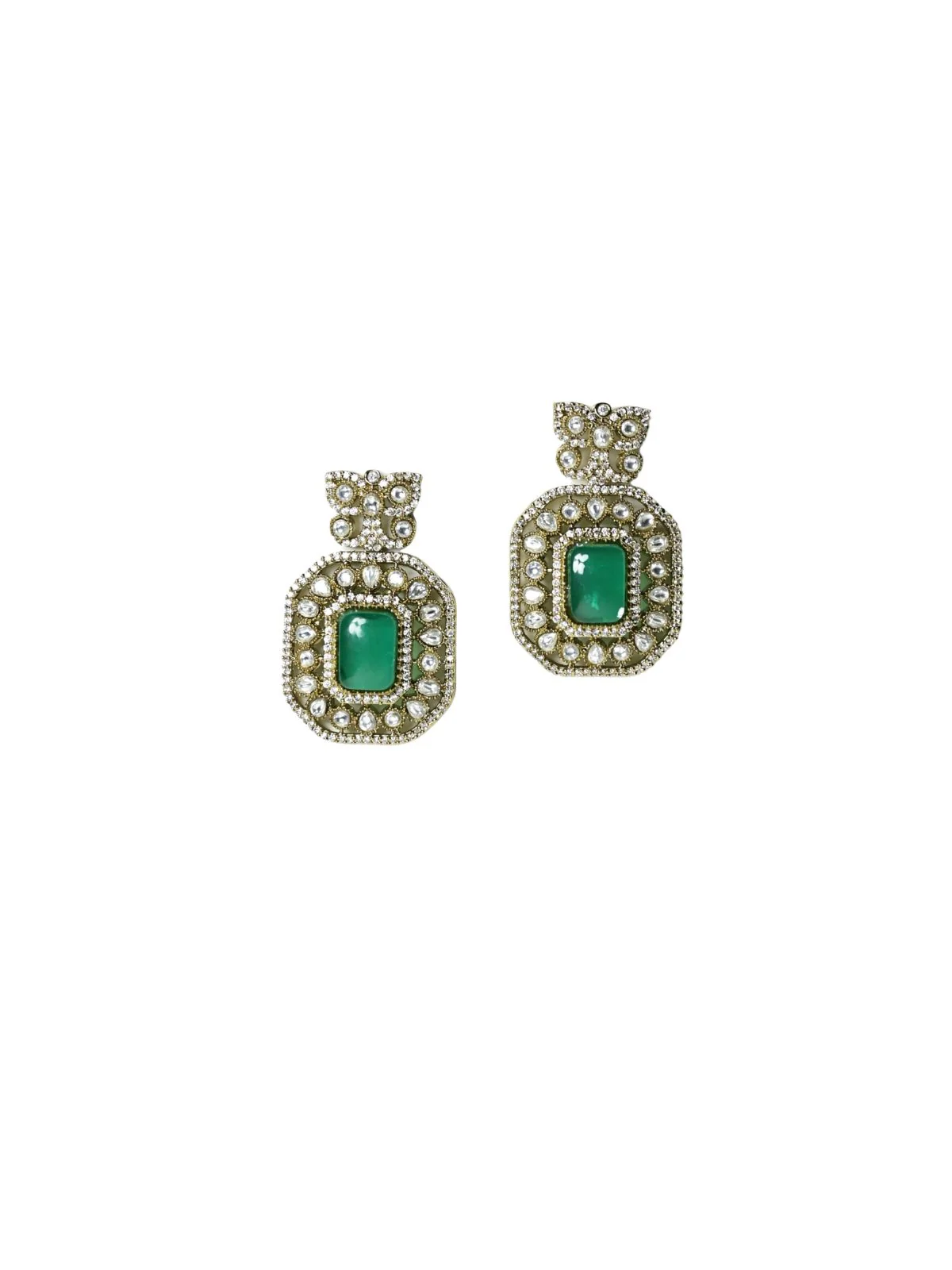 Odette Green Alloy Embellished Jewellery Set For Women - Image 5