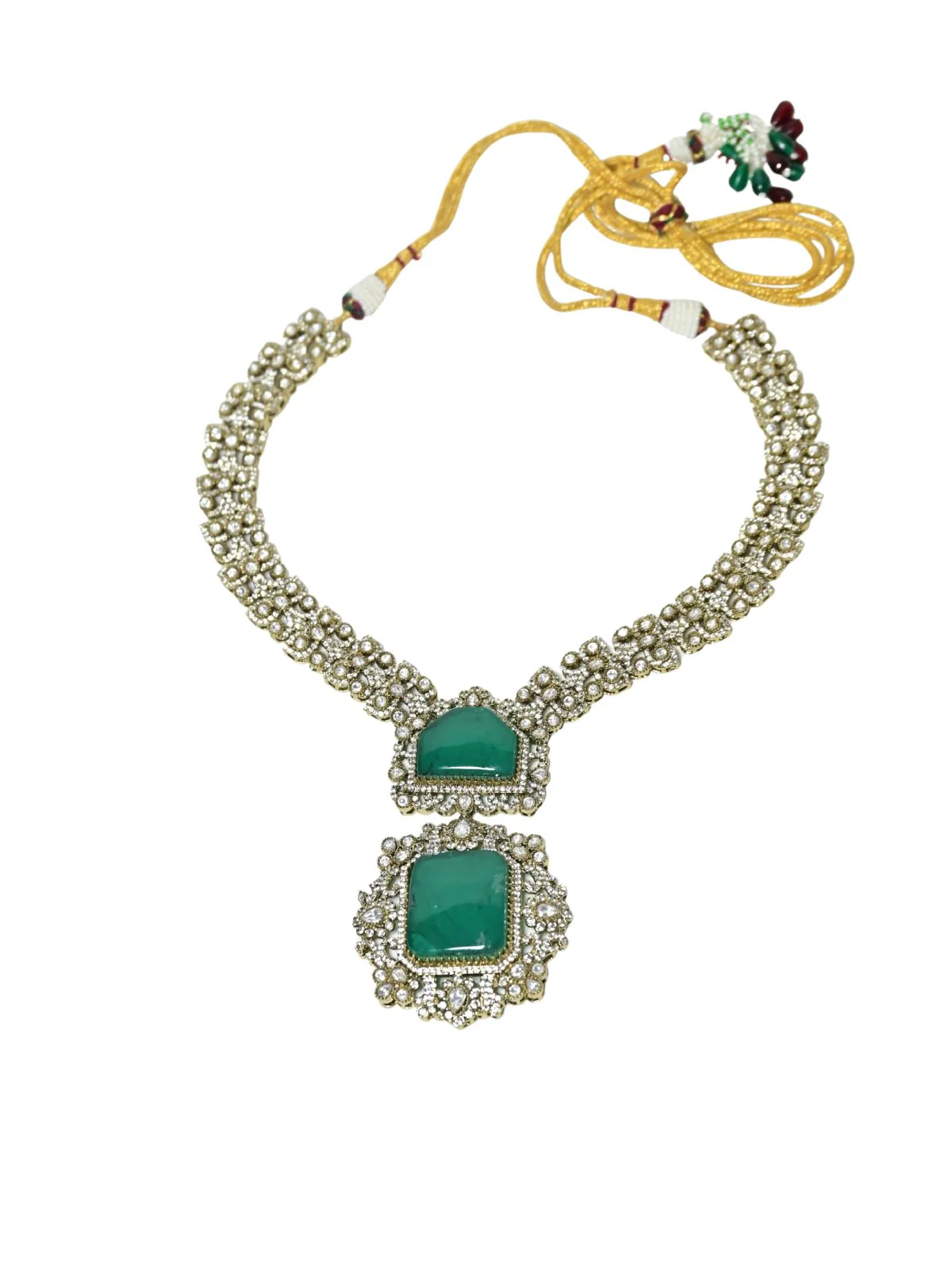 Odette Green Alloy Embellished Jewellery Set For Women - Image 6