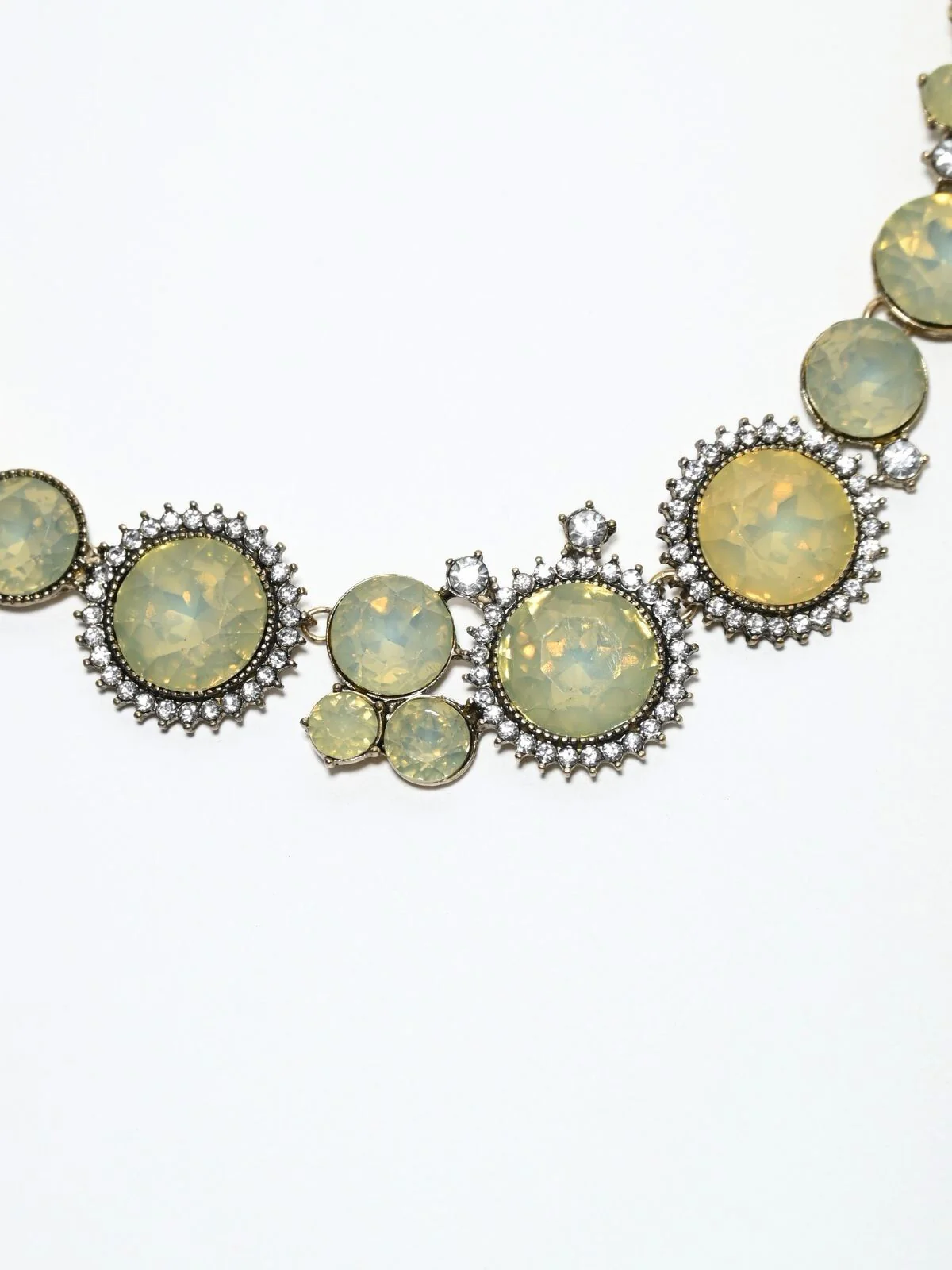Odette Green Alloy Stone Embellished Neckpiece For Women - Image 4