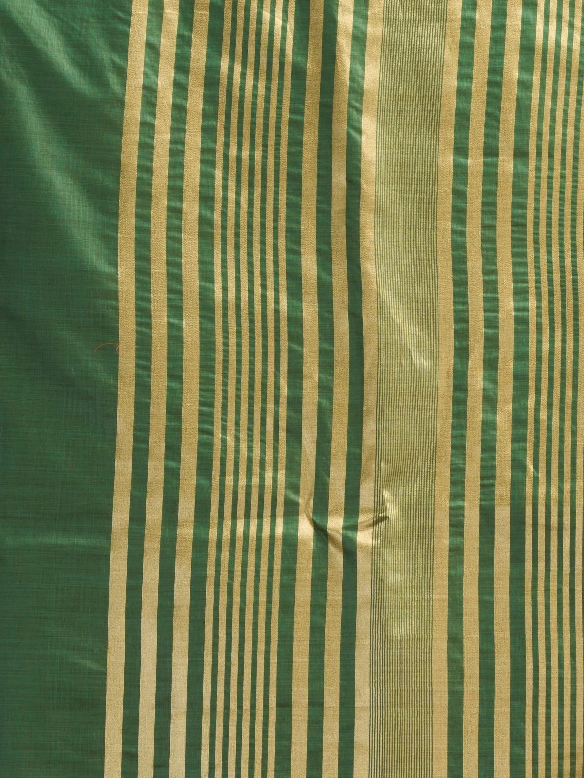Odette Green Cotton Blend Woven Saree For Women - Image 6