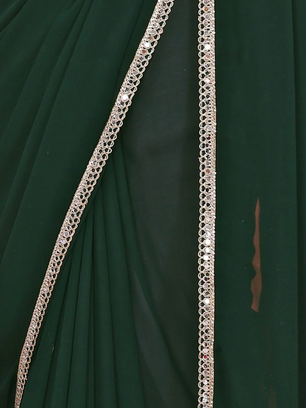 Odette Green Georgette Printed Saree For Women - Image 5