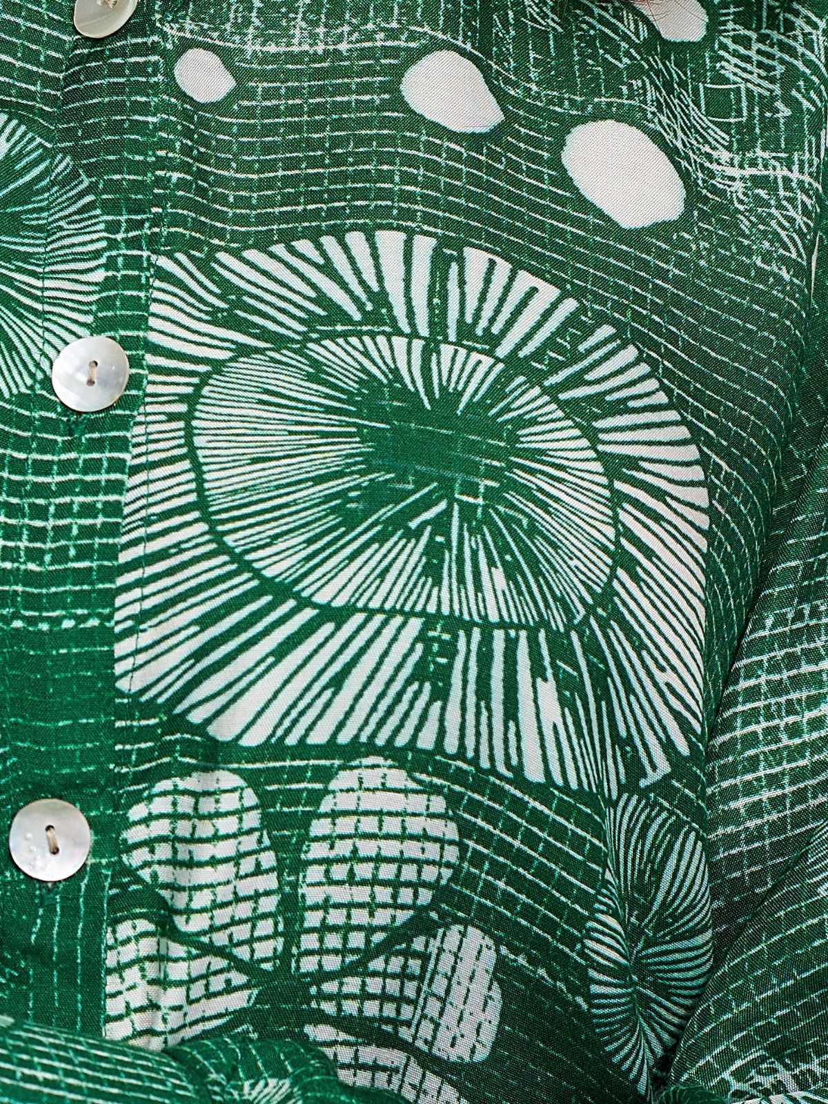 Odette Green Linen Printed Co-Ord Set For Women - Image 8