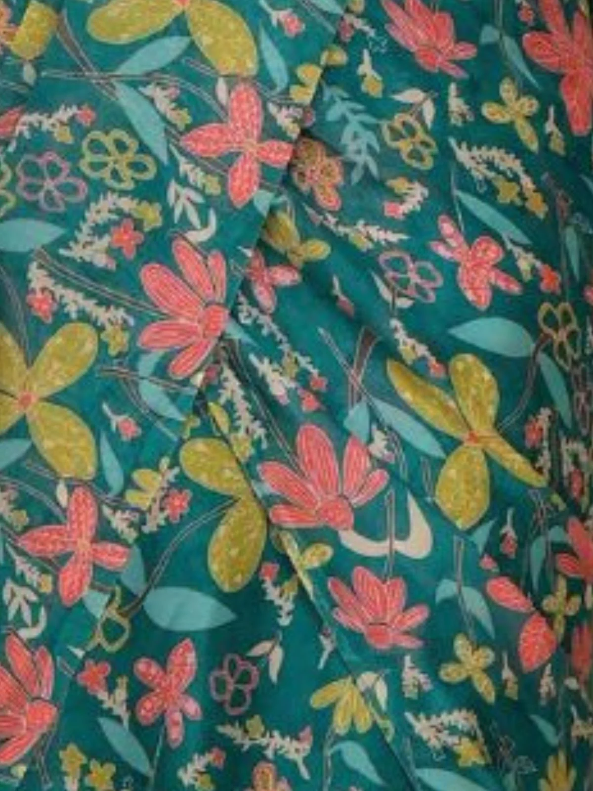 Odette Green Printed Georgette Ready To Wear Saree For Women - Image 5