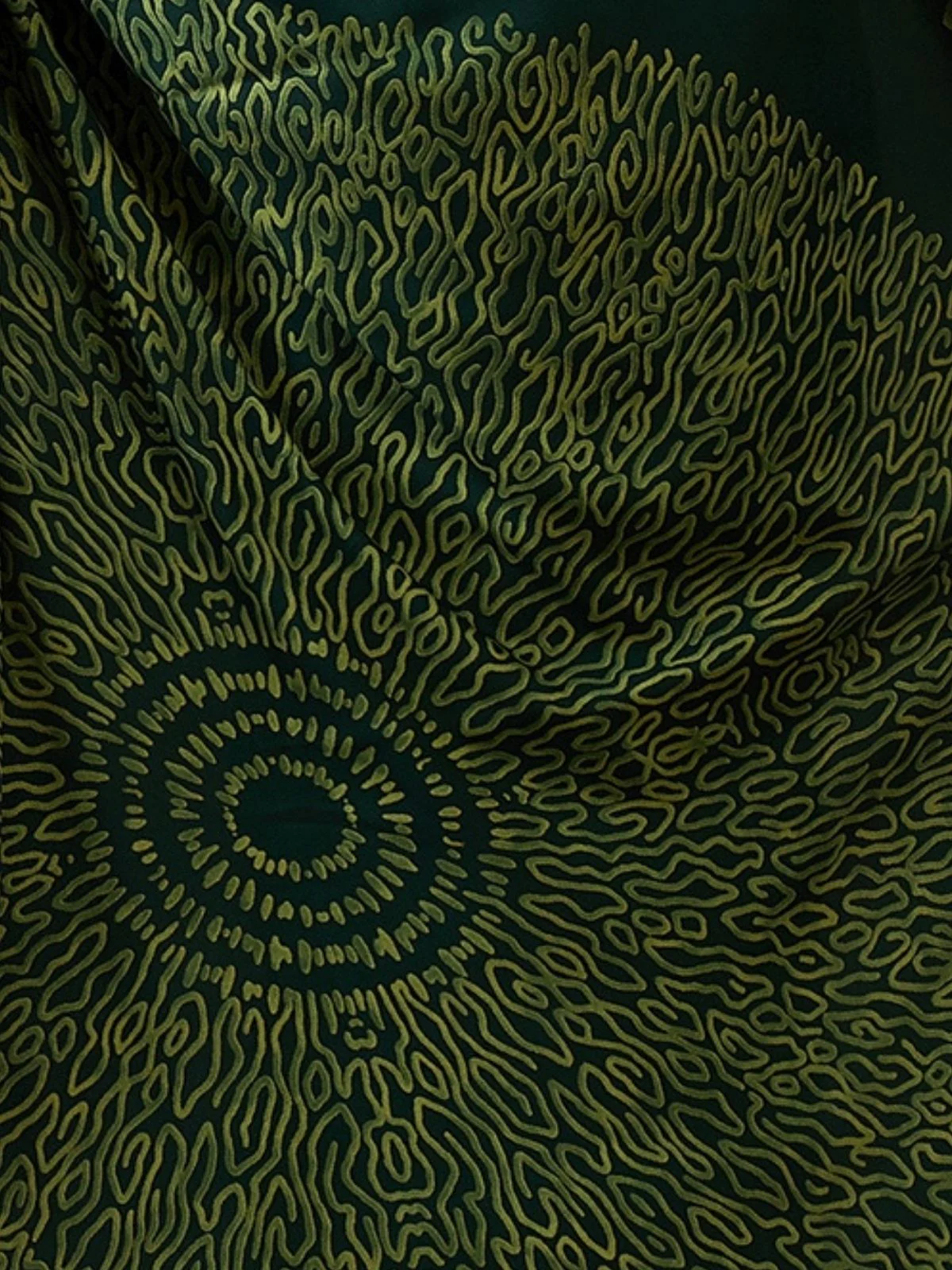 Odette Green Silk Blend Printed Elegant Saree For Women - Image 5
