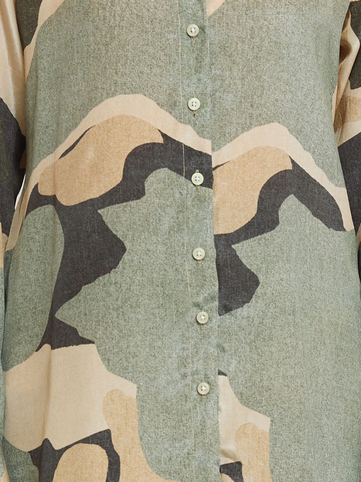 Odette Green Silk Blend Printed Co-Ord Set For Women - Image 8