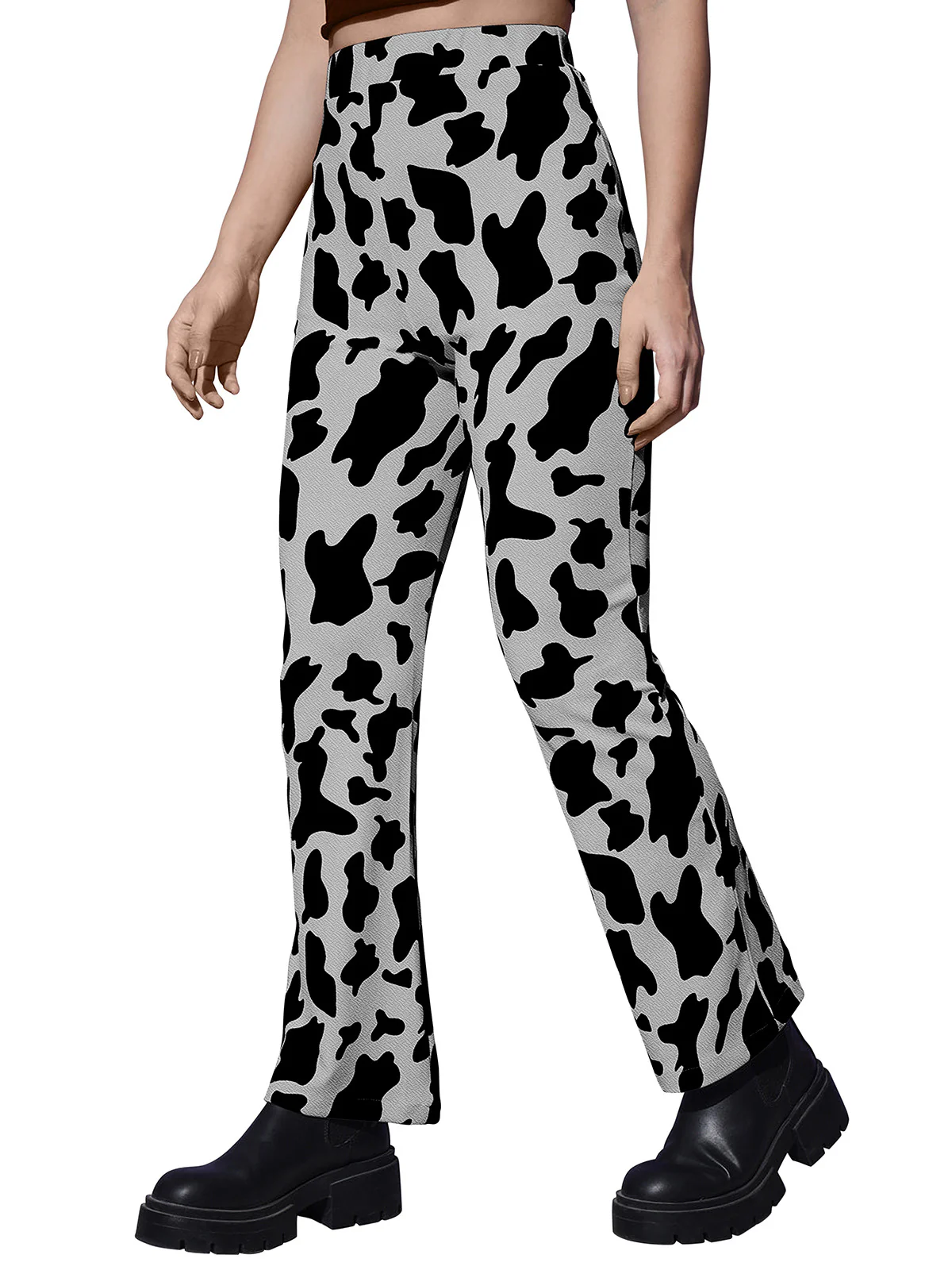 Odette Grey Polyester Trouser For Women - Image 4