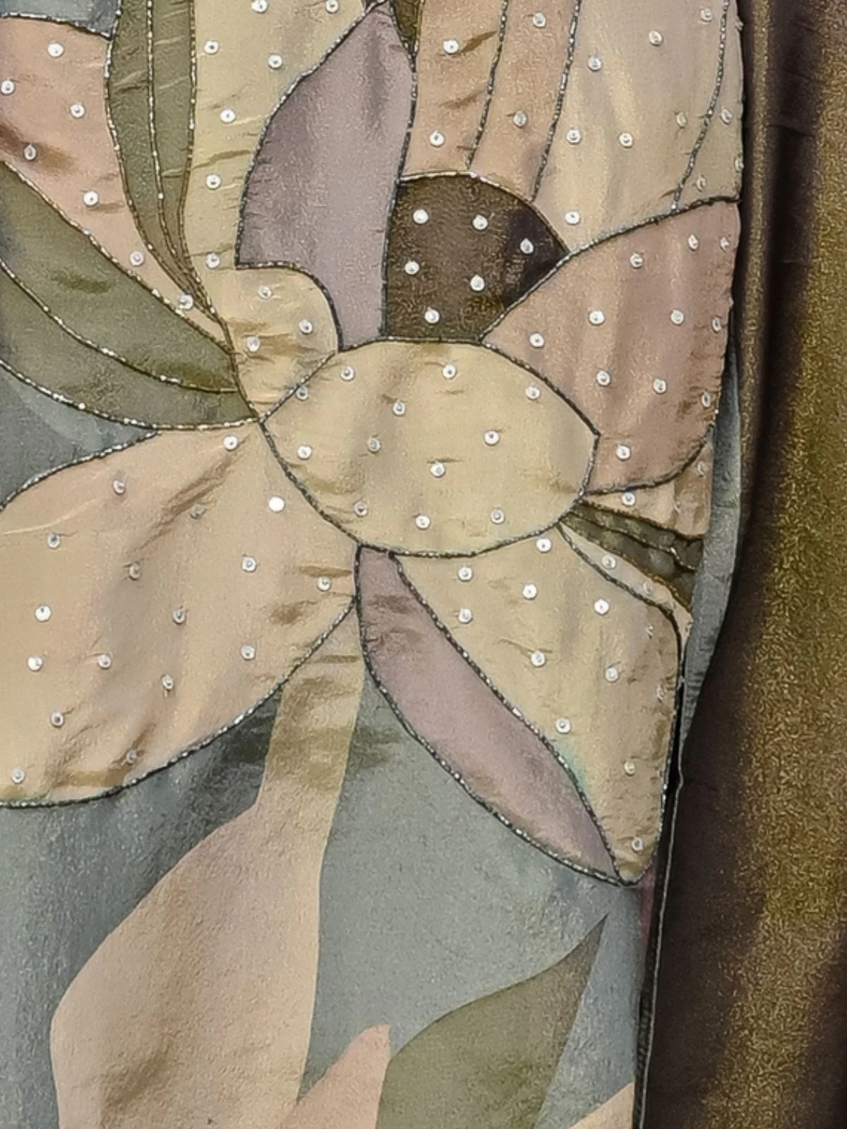 Odette Grey Silk Blend Printed Stitched Kurta Set For Women - Image 4
