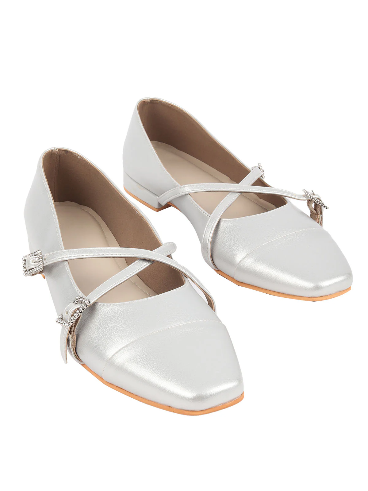 Odette Grey Textured Casual Shoes For Women - Image 7