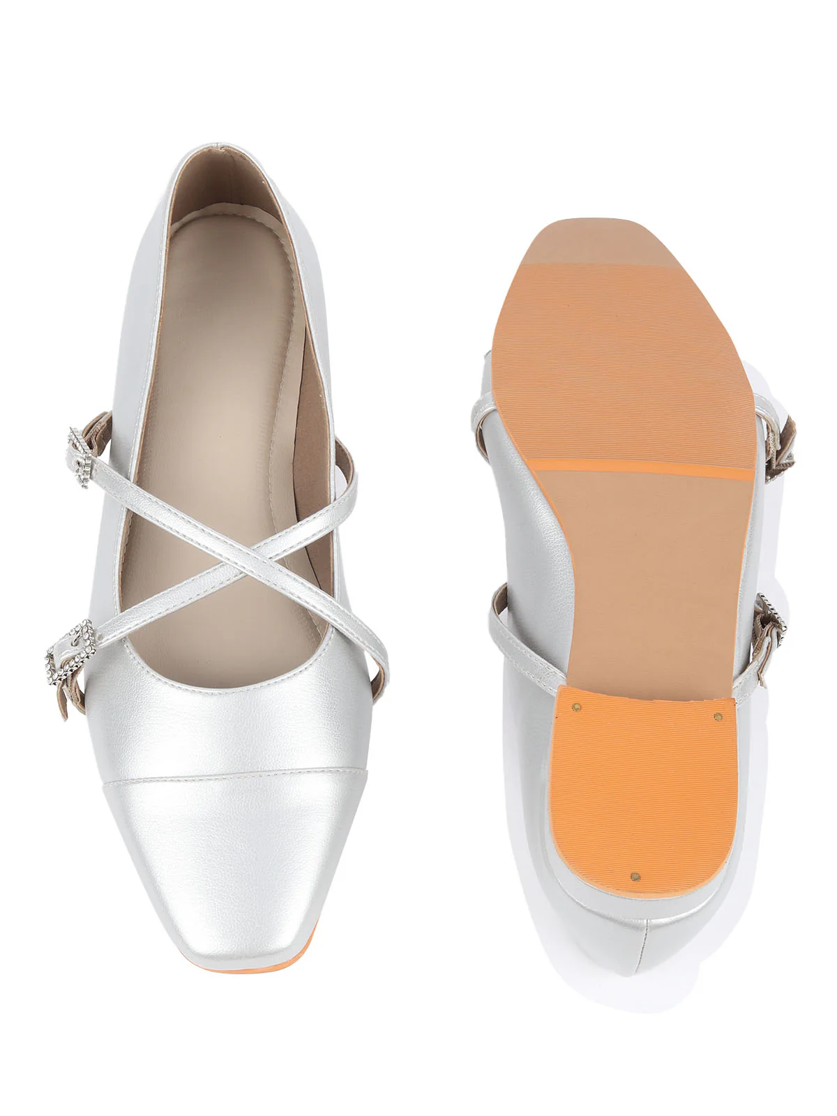 Odette Grey Textured Casual Shoes For Women - Image 8