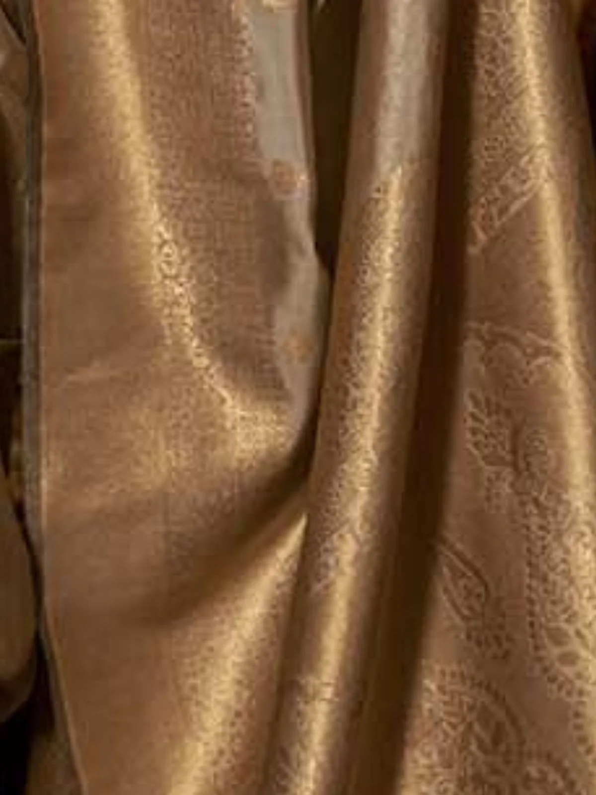 Odette Grey Woven Design Silk Blend Saree With Unstitched Blouse For Women - Image 3