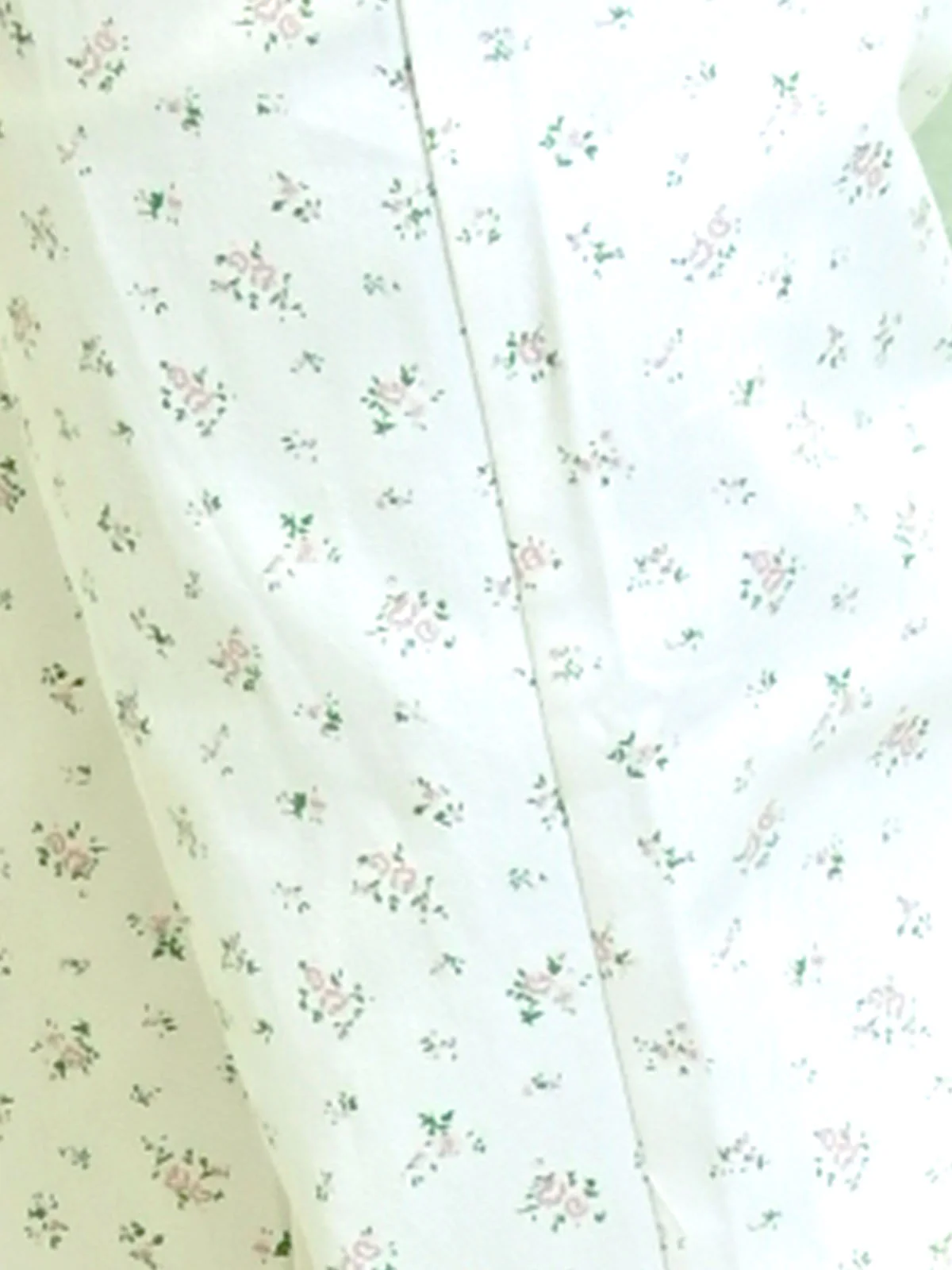 Odette Ivory Denim Printed Trouser For Women - Image 3