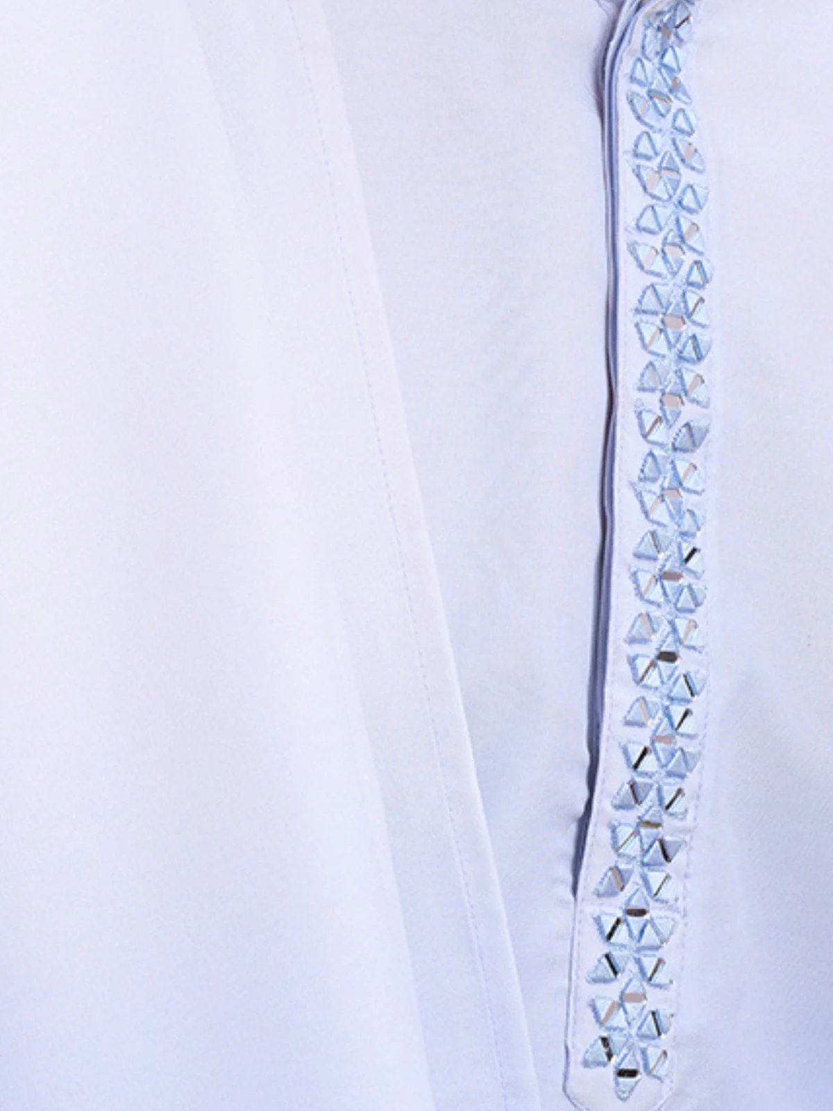 Odette Light Blue Rayon Mirror Work Stitched Kurta With Dupatta For Men - Image 7