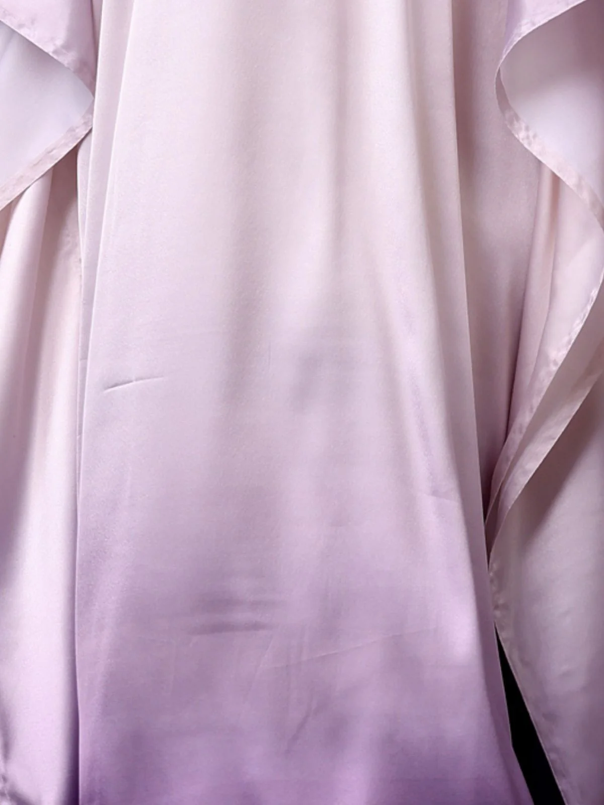 Odette Light Lavender Satin Printed Kaftan For Women - Image 5