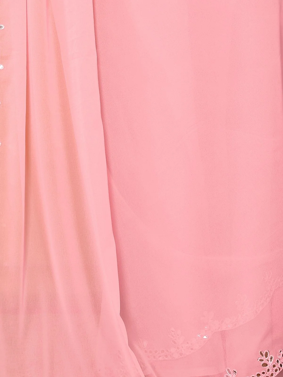 Odette Light Pink Georgette Printed Saree For Women - Image 5