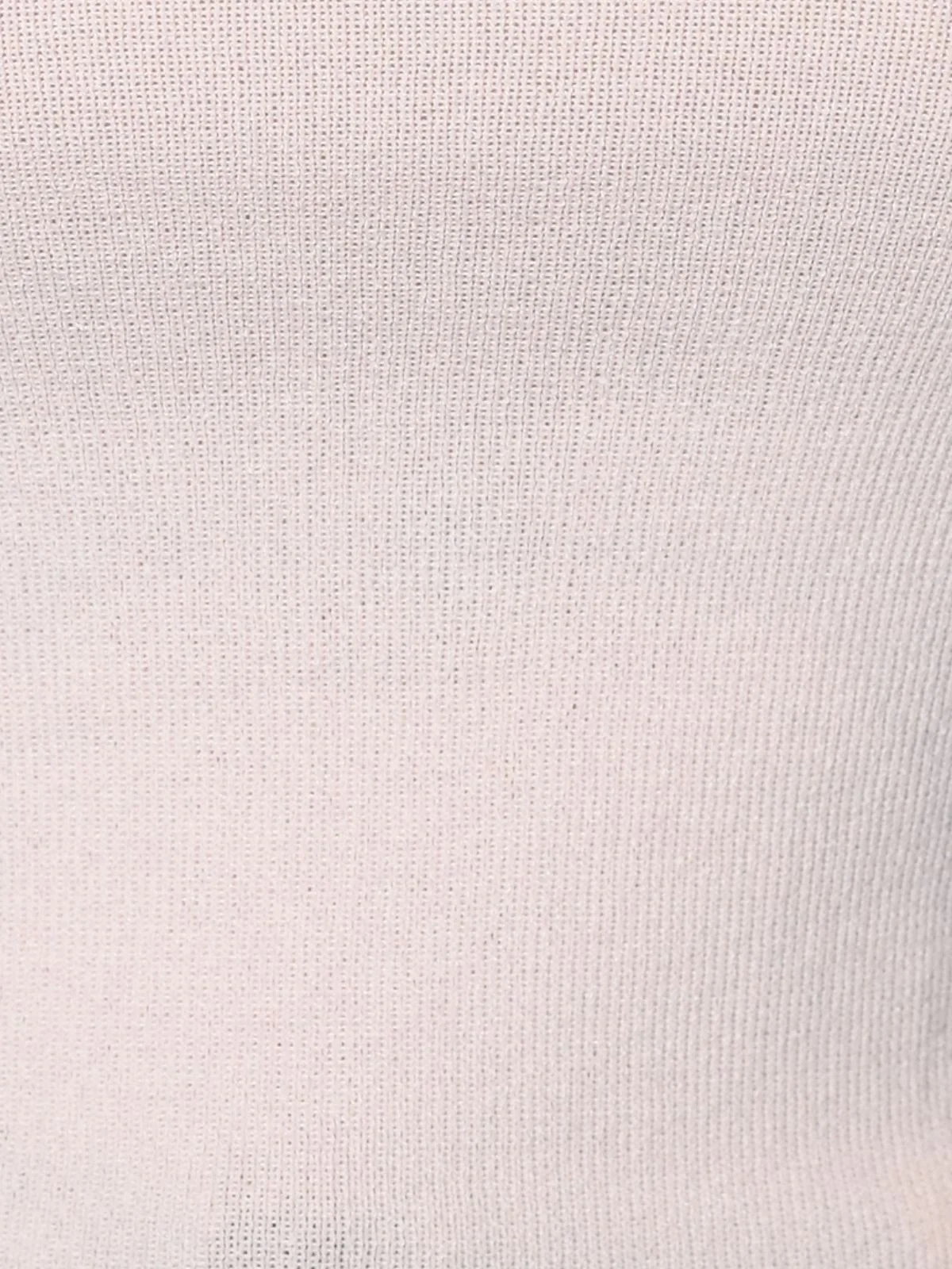 Odette Light Pink Viscose Rib Lycra Solid Top For Women - Image 8