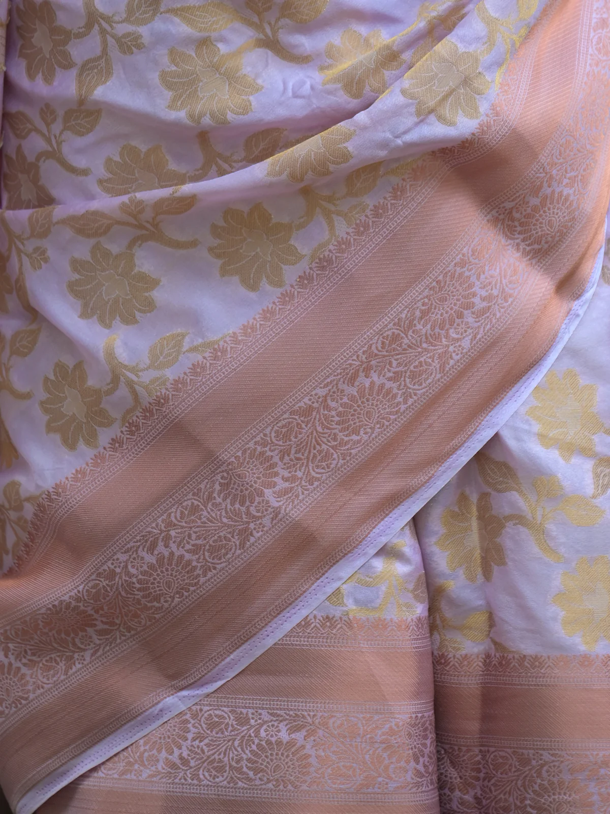 Odette Light Pink Woven Soft Silk Saree with Unstitched Blouse for Women - Image 5