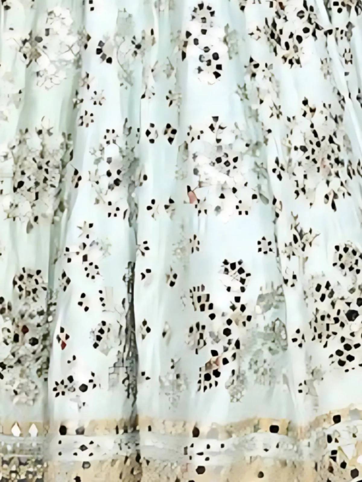 Odette Light Sky Blue Art Silk Embroidered Semi-Stitched Lehenga For Women - Image 5