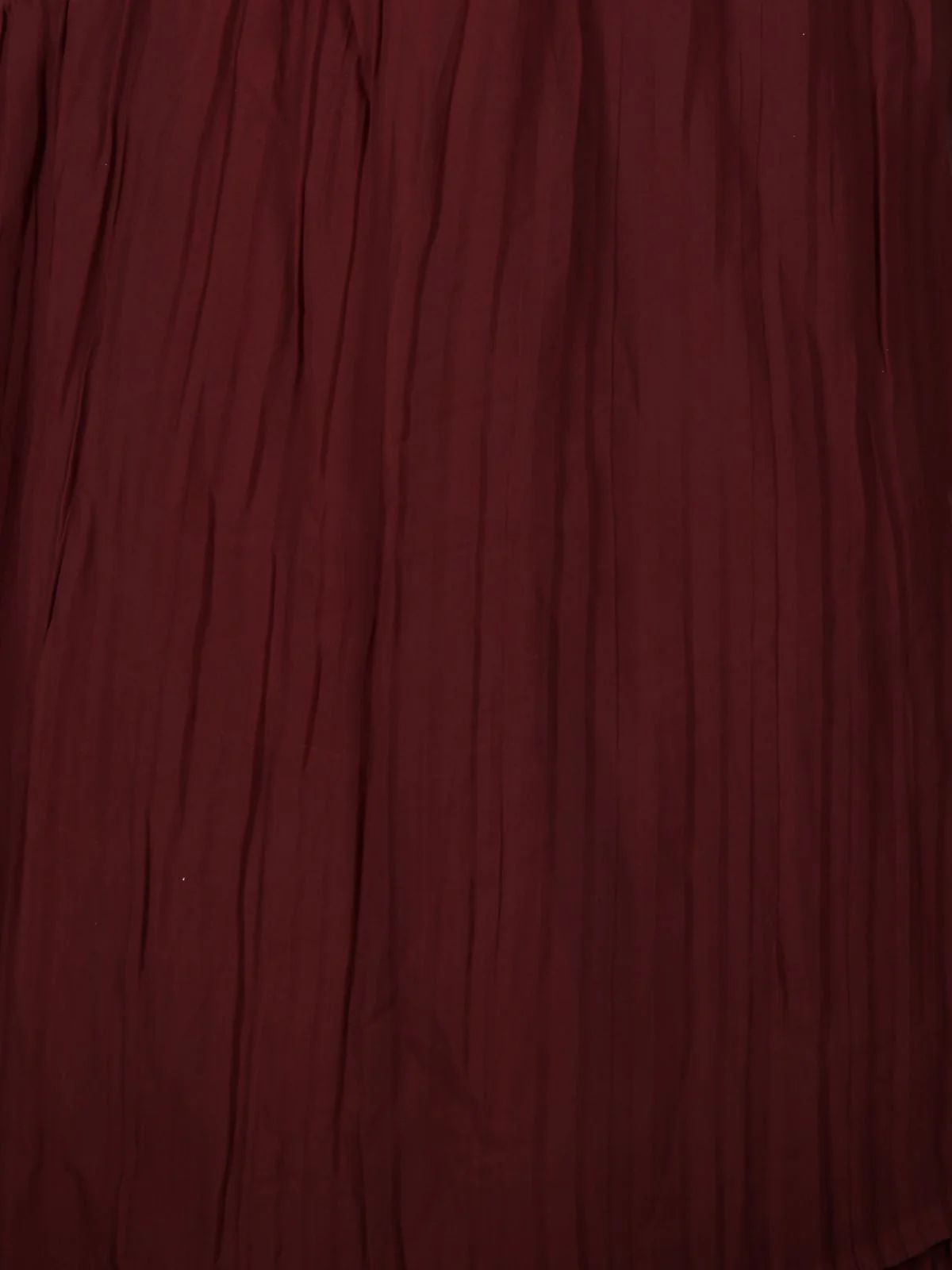 Odette Maroon Crushed Georgette Saree with Unstitched Blouse for Women - Image 5