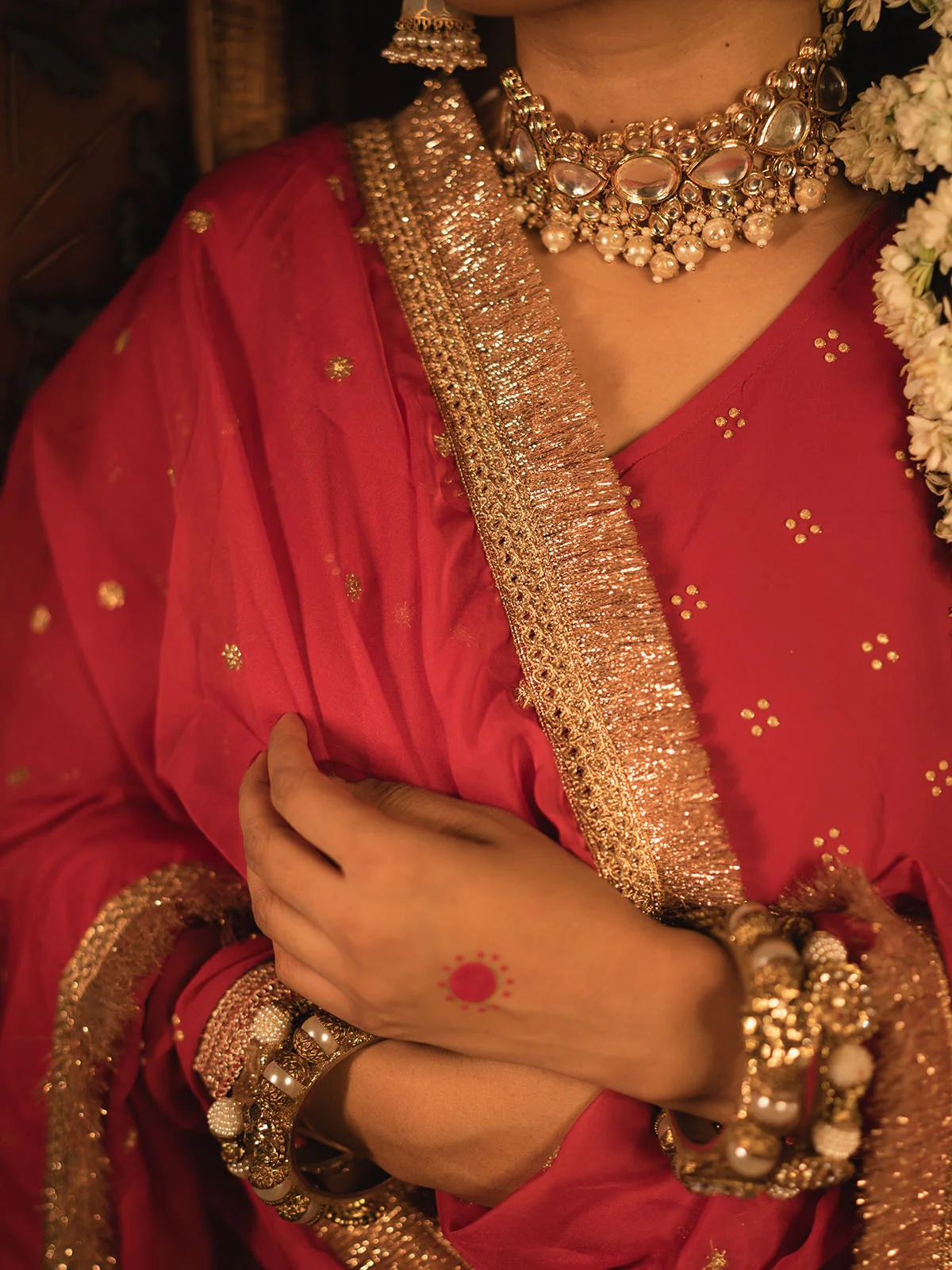 Odette Maroon Georgette Embroidery Stitched Salwar Suit Set For Women - Image 7