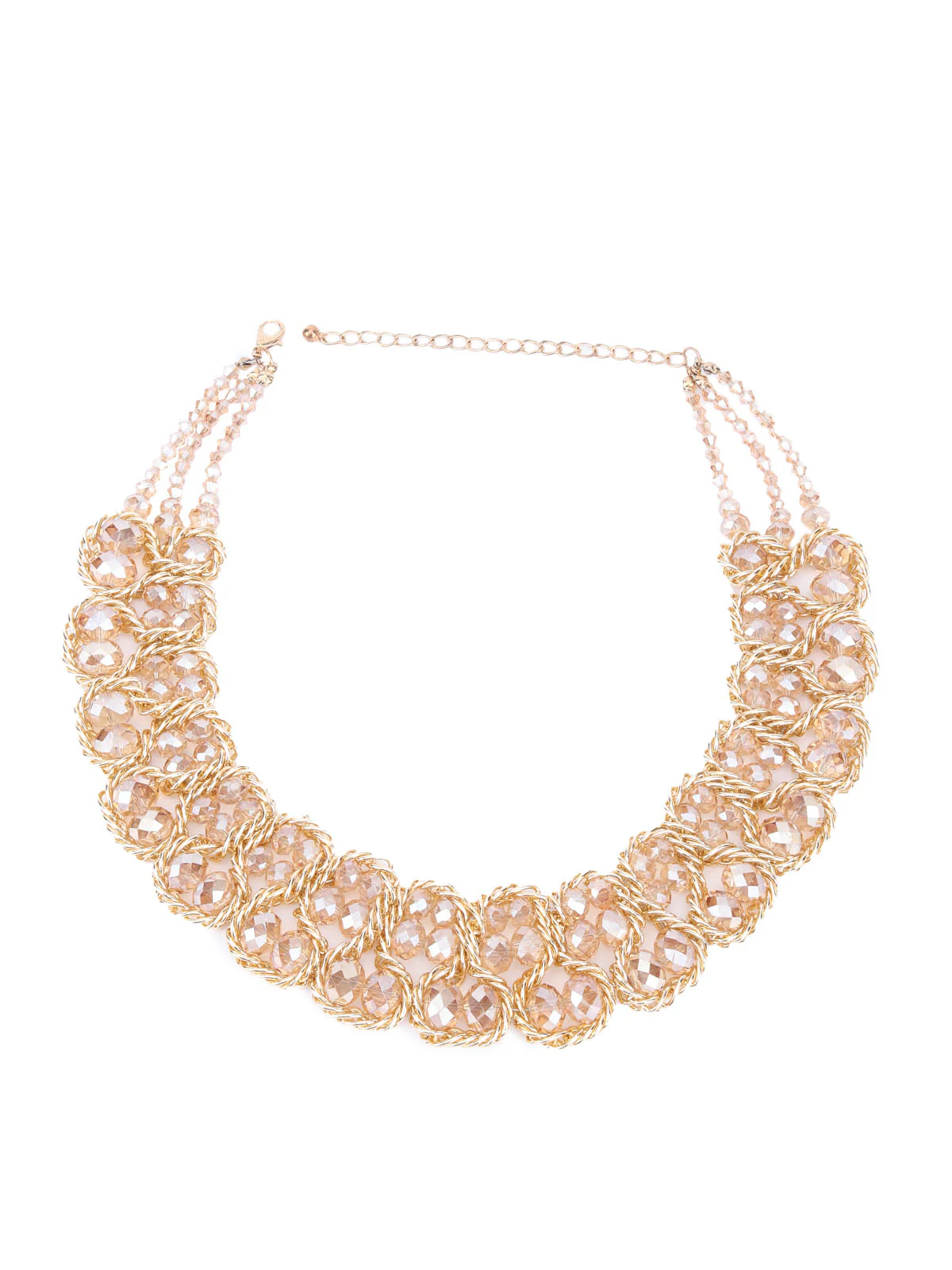 Odette Mauve And Gold Choker Necklace Sets For Women - Image 3
