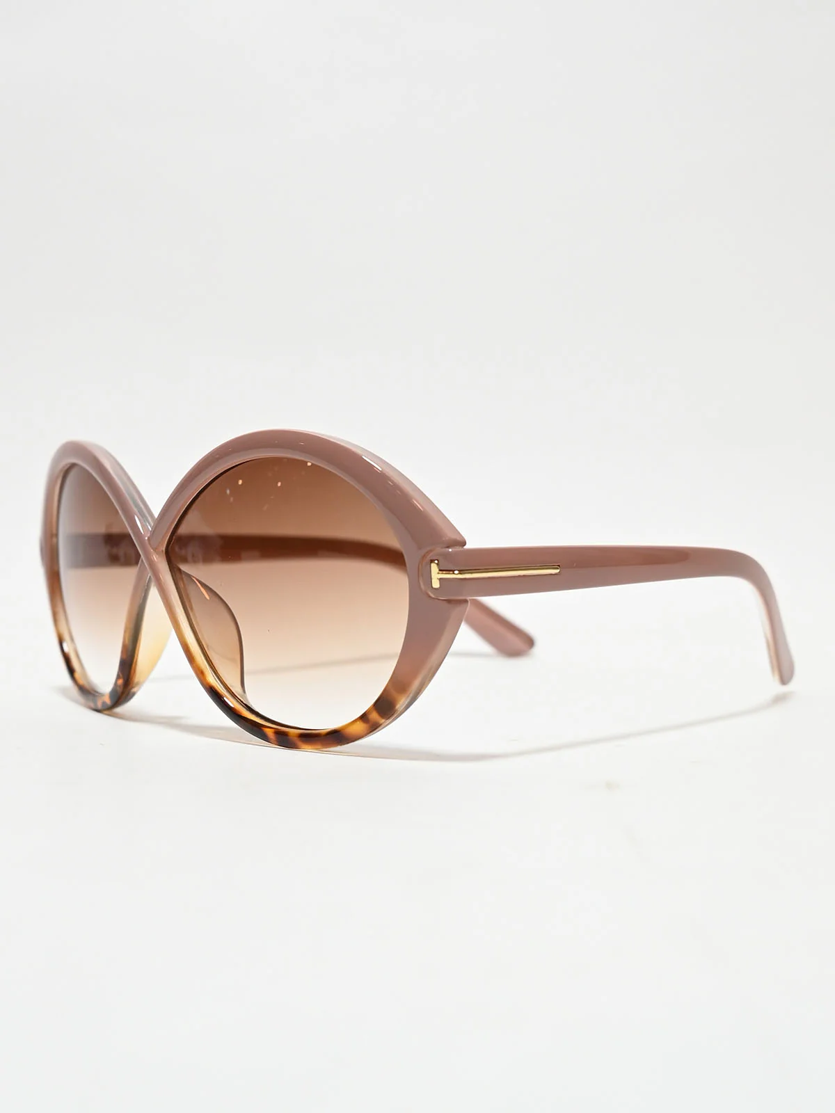 Odette Mauve PC Solid Sunglasses For Women - Image 5